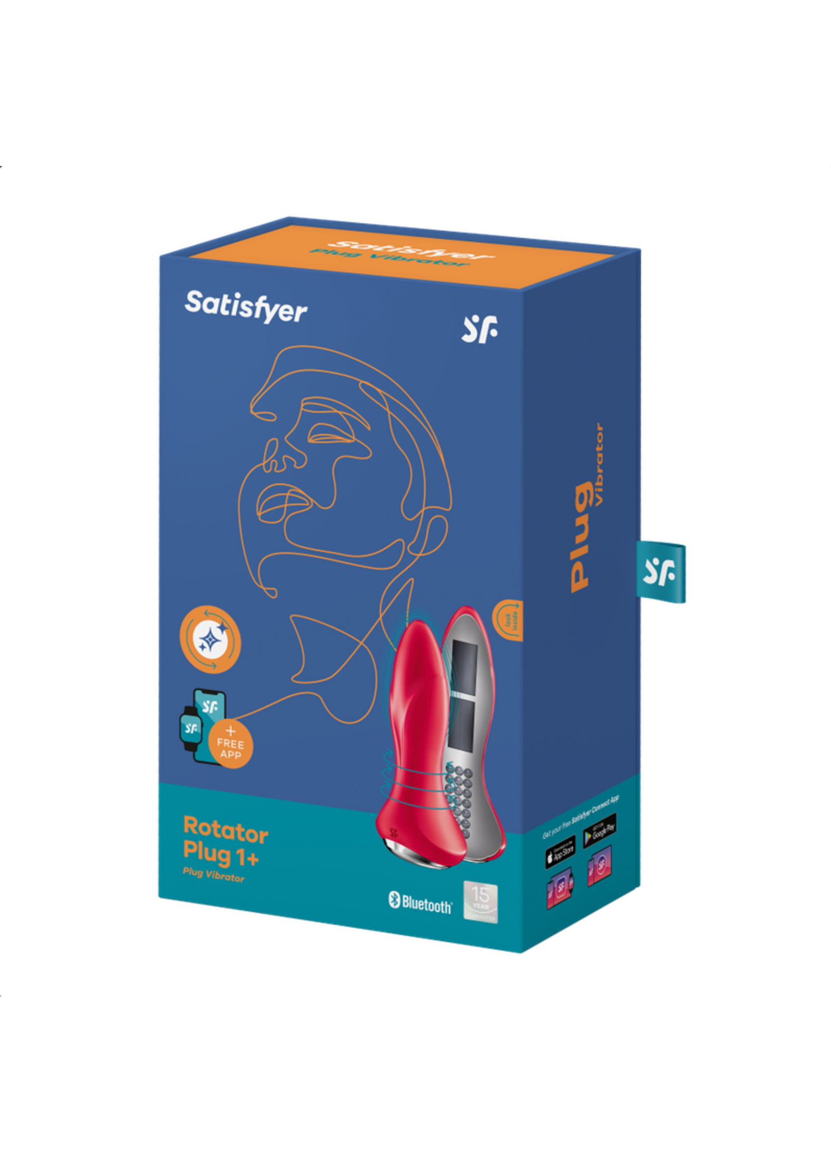 Satisfyer Rotator Plug 1+ Red