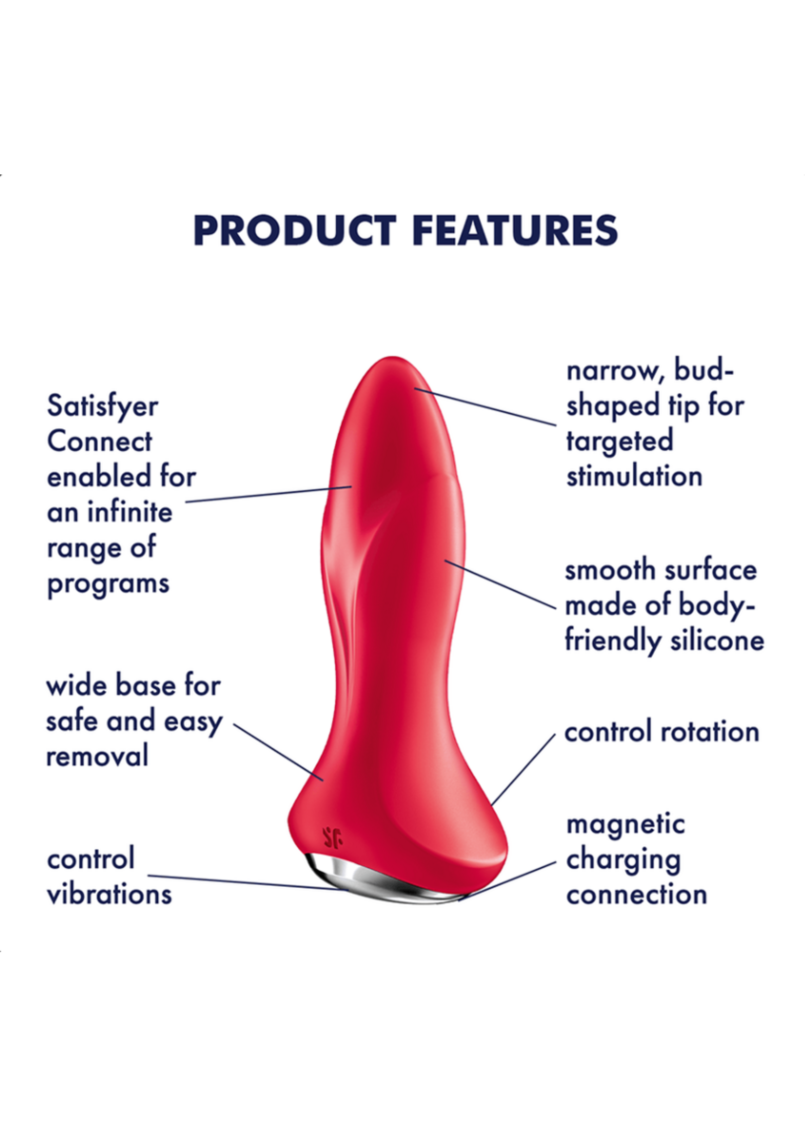 Satisfyer Rotator Plug 1+ Red