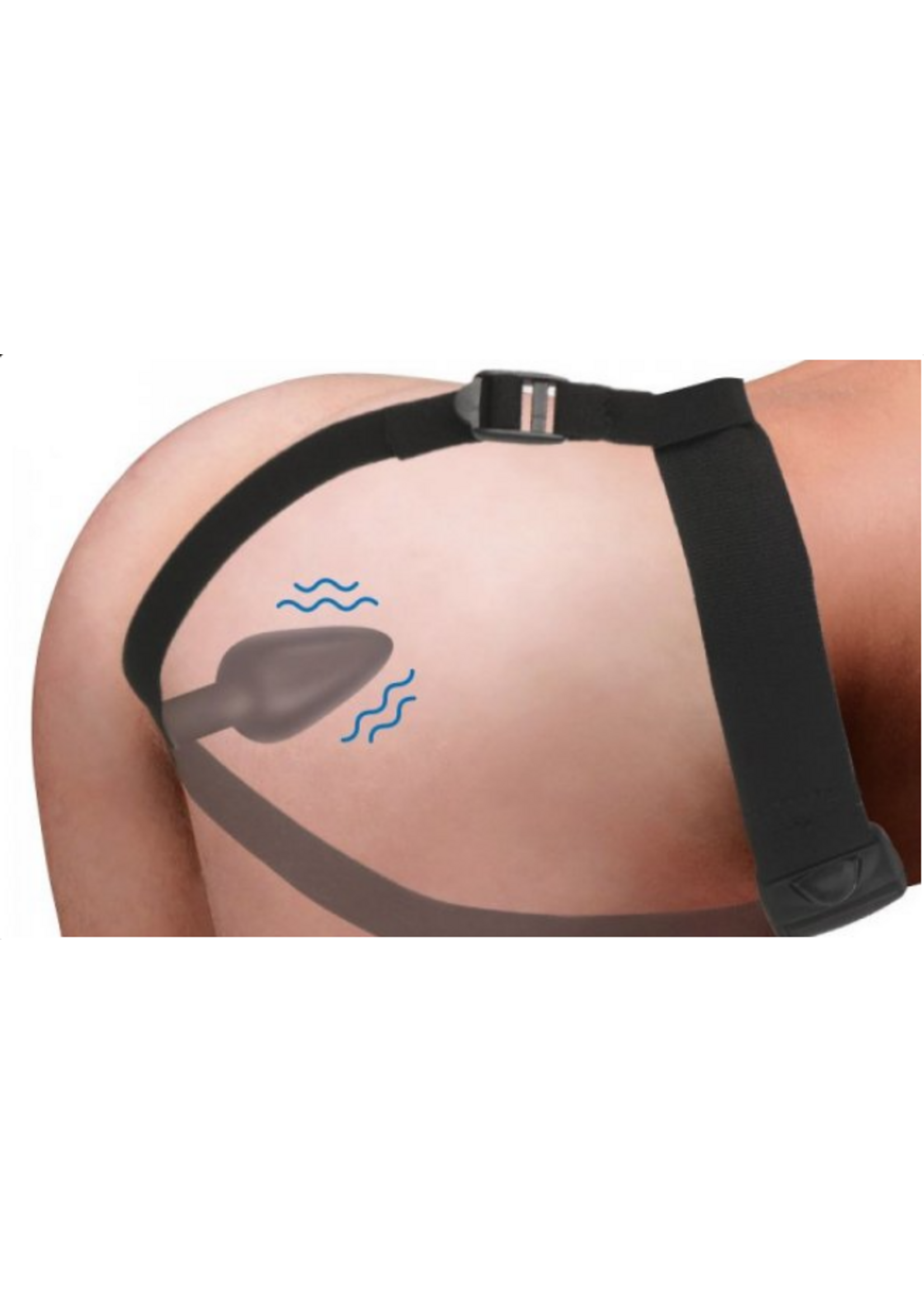 Master Series 28X Silicone Anal Plug w/ Harness & Remote