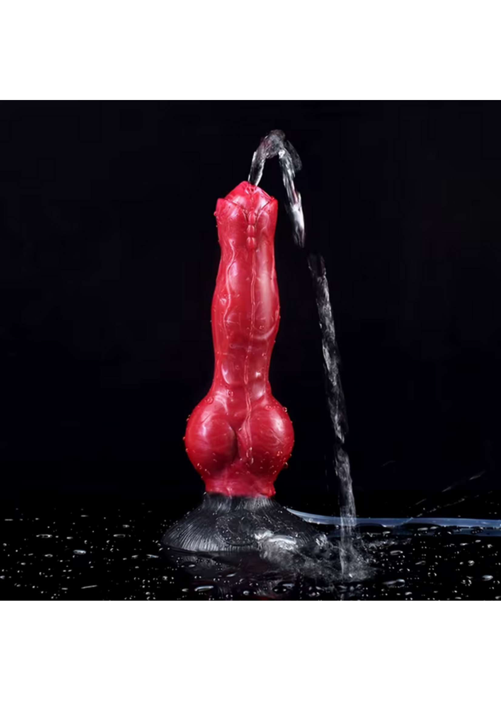 Squirting Hell Hound Canine Silicone Dildo