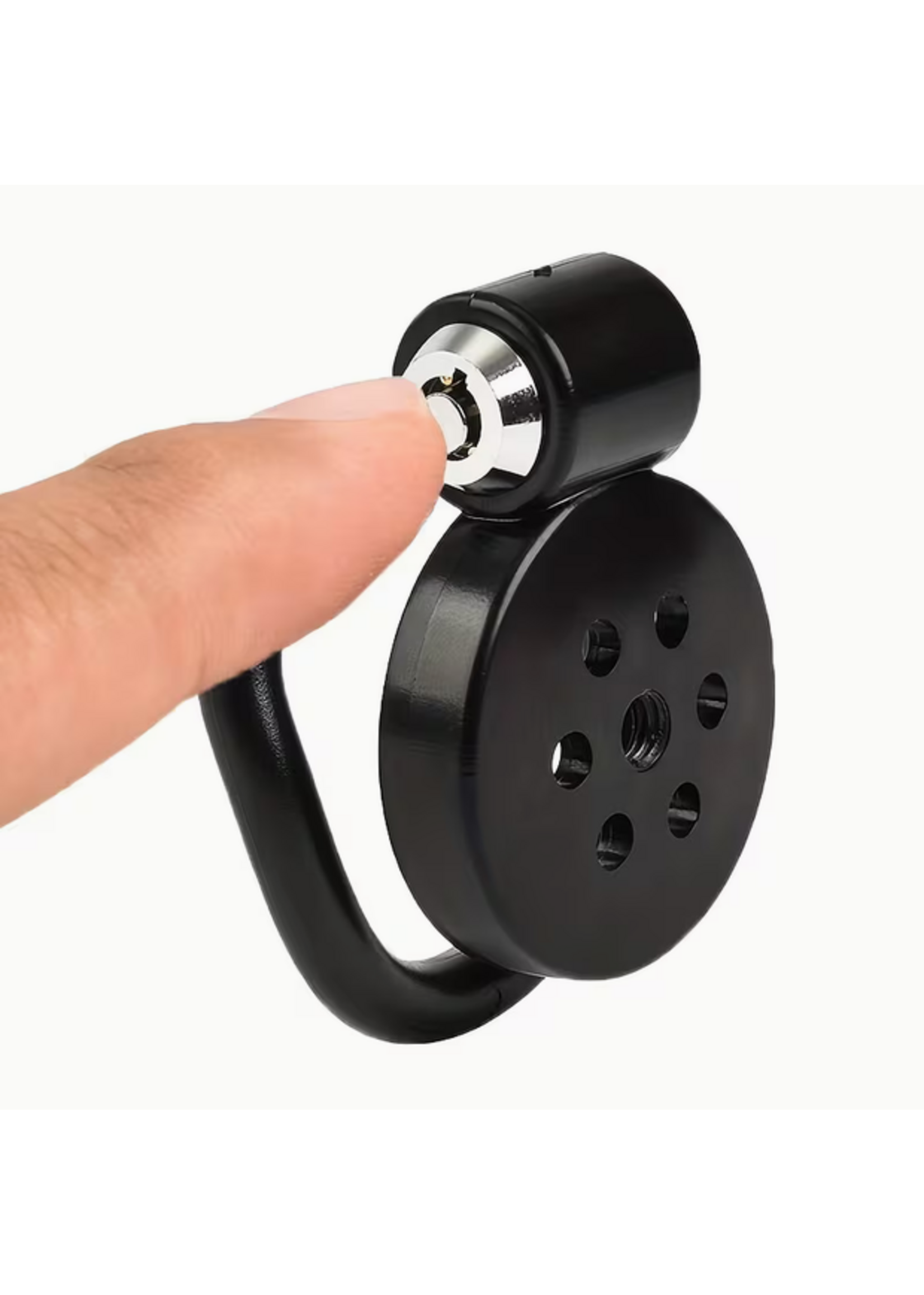 Smoosh Smoosh Squish IT Cock Cage with Sounding plug Black