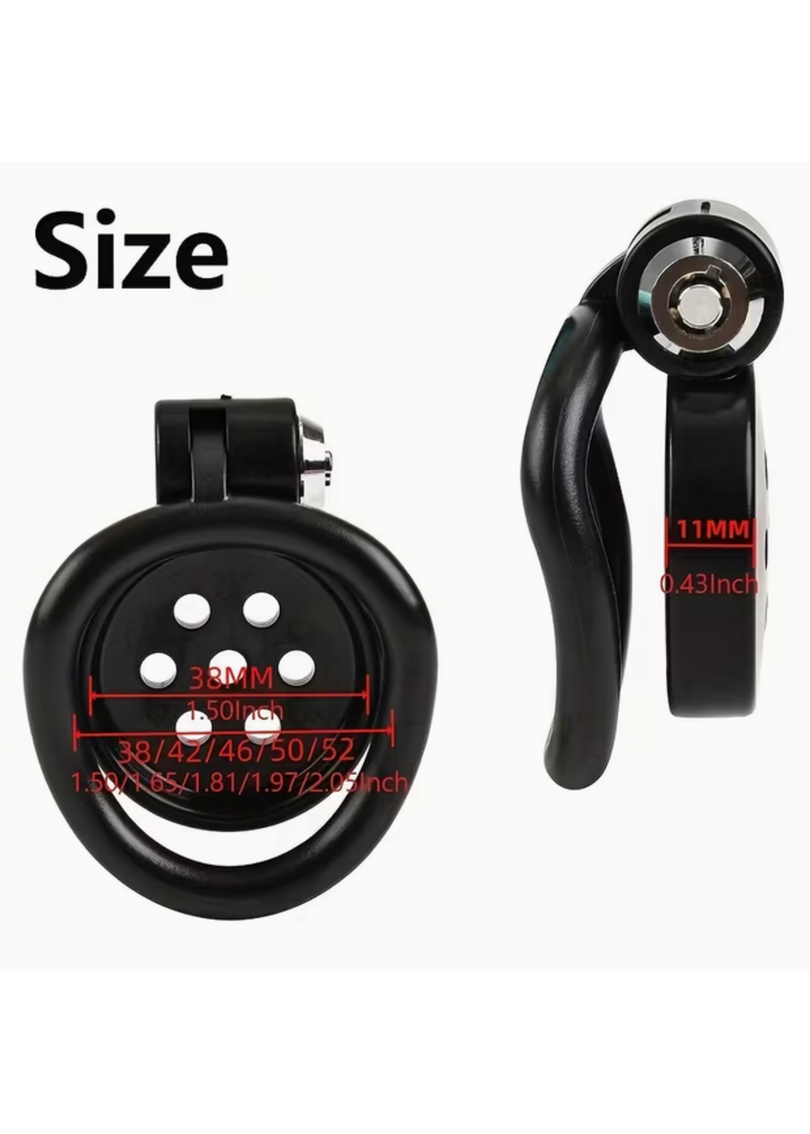 Smoosh Smoosh Squish IT Cock Cage with Sounding plug Black