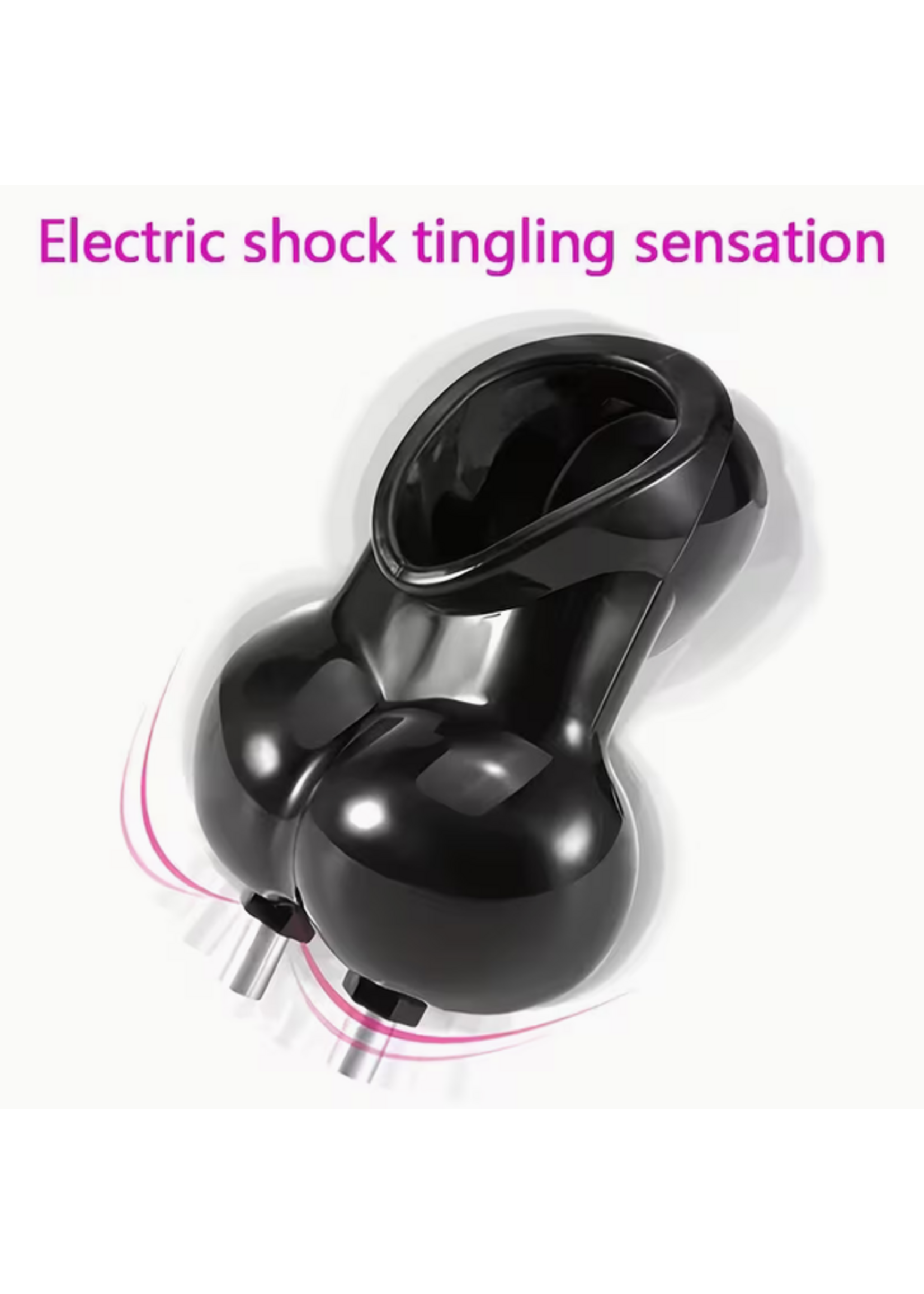 Electric Shock Cock Cage Plus Balls