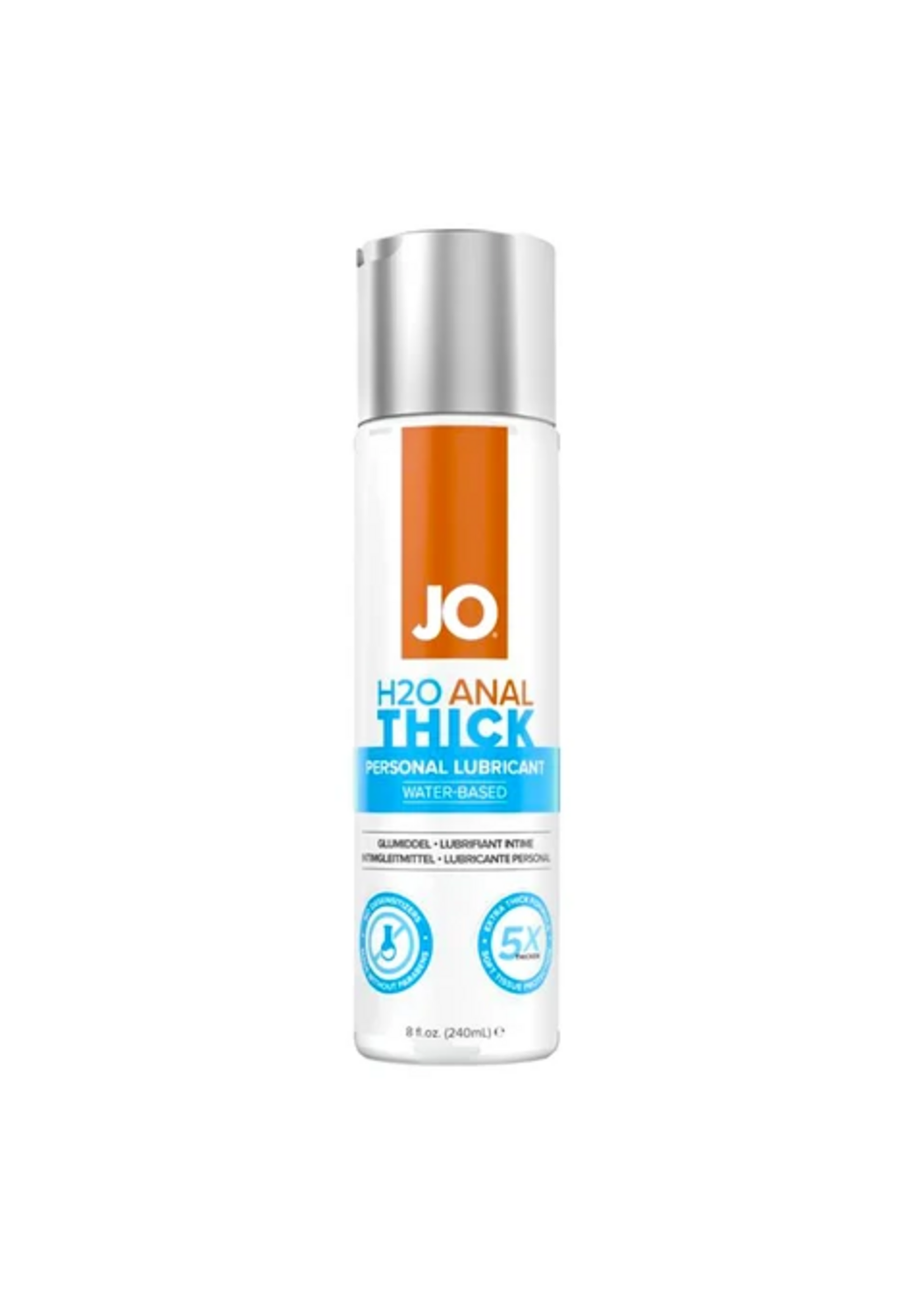 JO Lube JO H2O Anal Thick - 8 oz / 240 mL