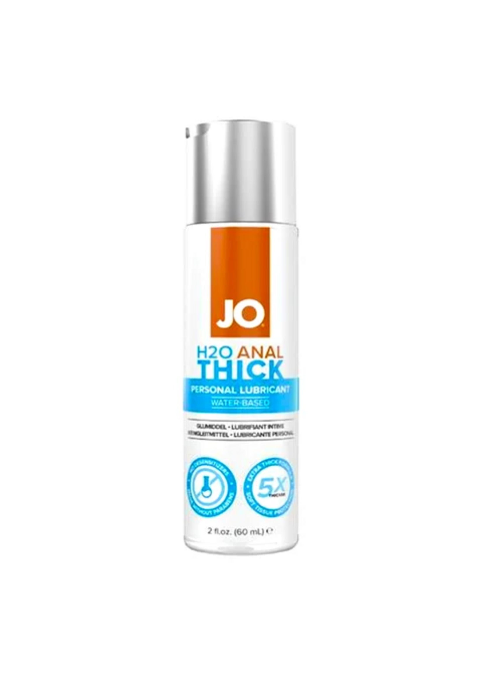 JO Lube JO H2O Anal Thick - 2 oz / 60 mL