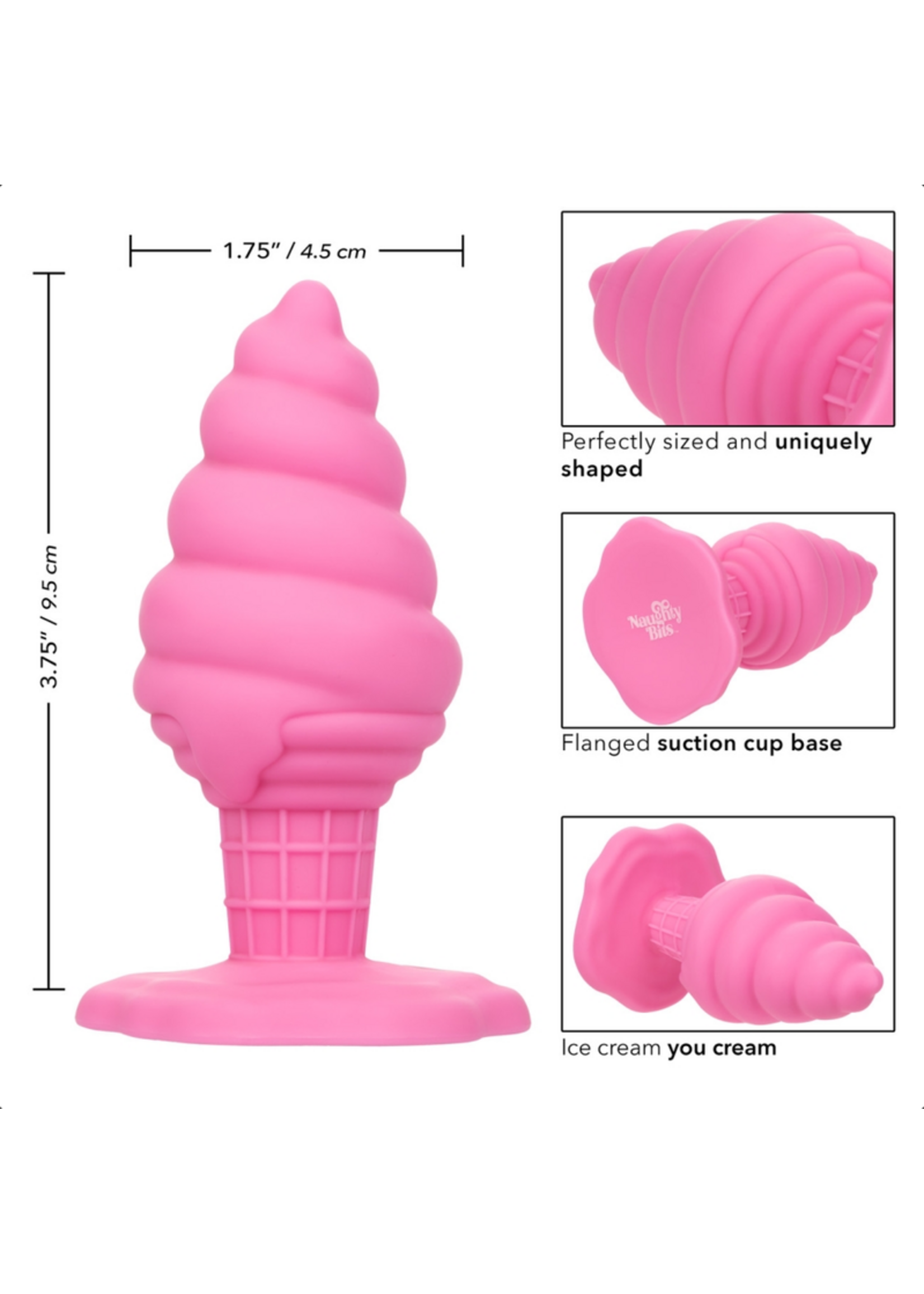 Calexotics Yum Bum Ice Cream Cone Butt Plug