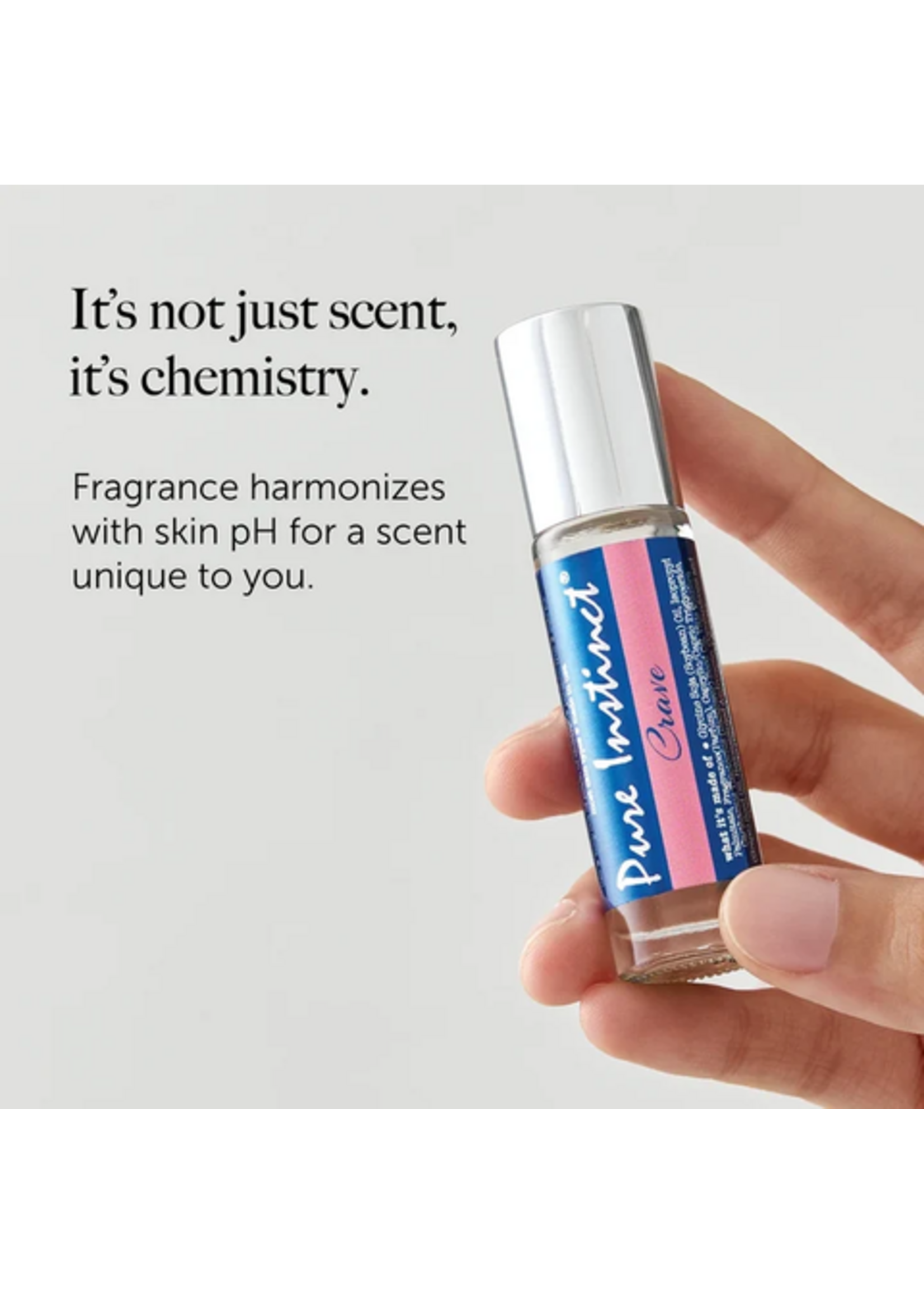 Pure Instinct SIGNATURE - PHEROMONE PEFUME OIL ROLL-ON - CRAVE - 0.34 fl oz | 10.2 mL