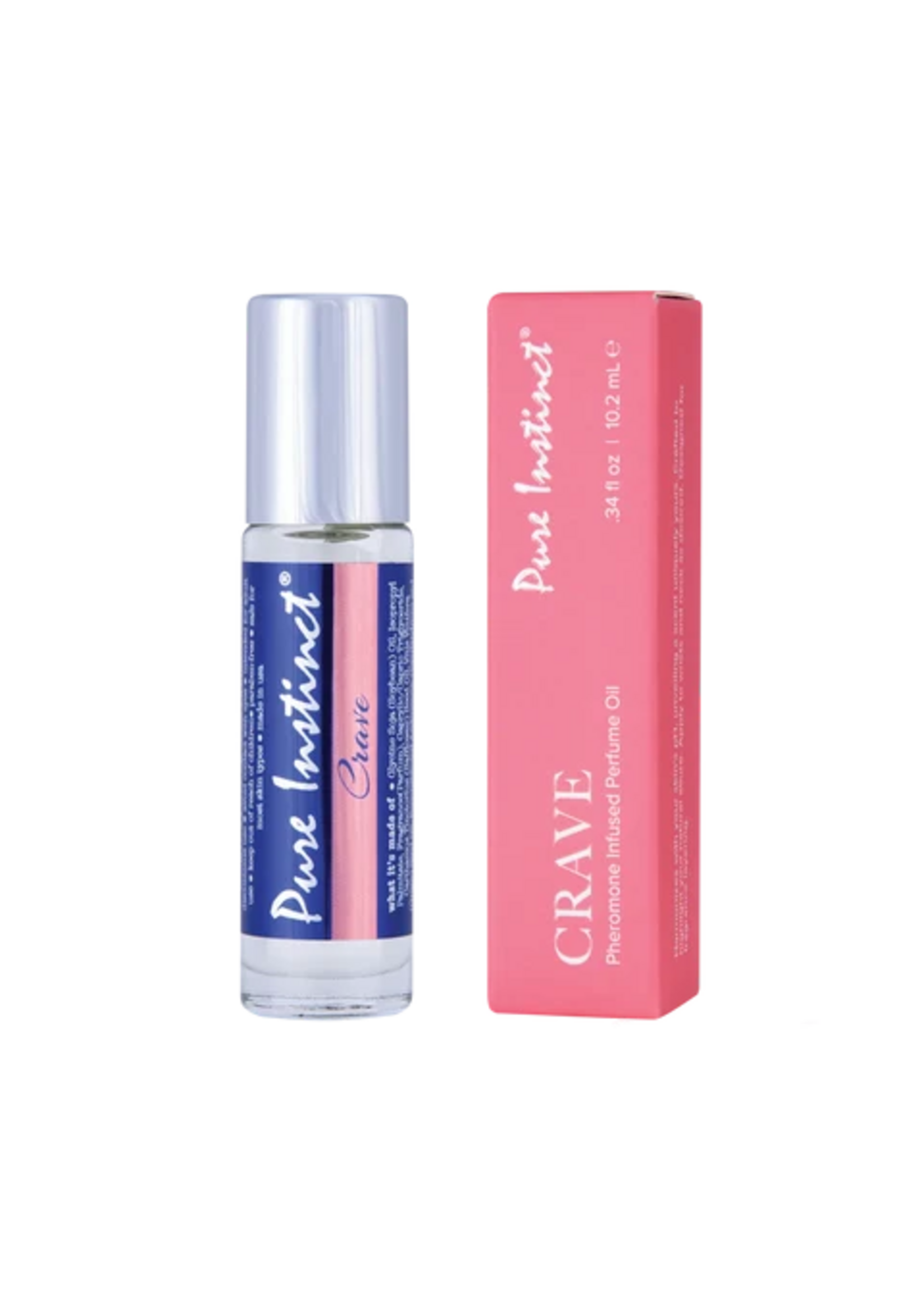 Pure Instinct SIGNATURE - PHEROMONE PEFUME OIL ROLL-ON - CRAVE - 0.34 fl oz | 10.2 mL