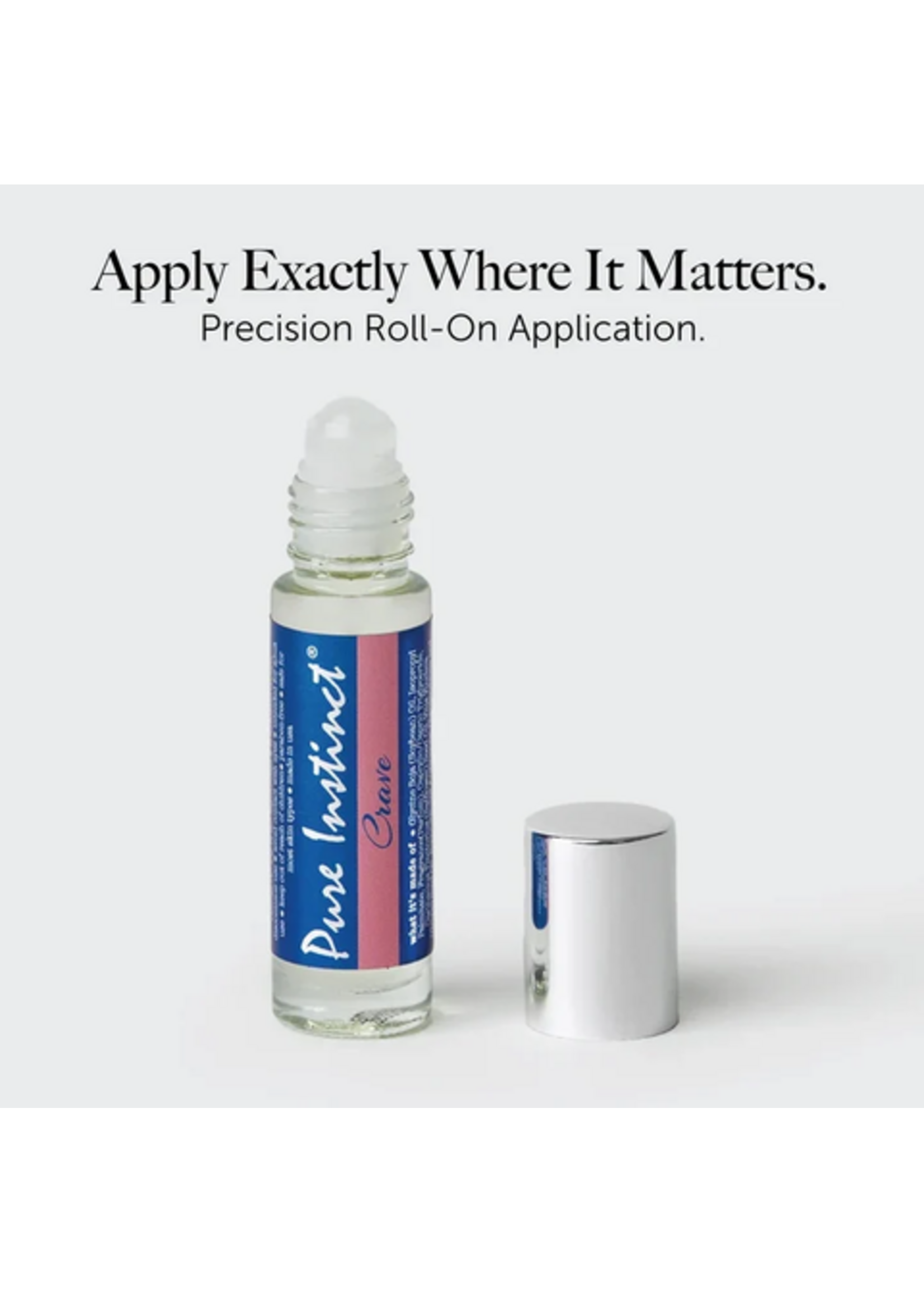 Pure Instinct SIGNATURE - PHEROMONE PEFUME OIL ROLL-ON - CRAVE - 0.34 fl oz | 10.2 mL