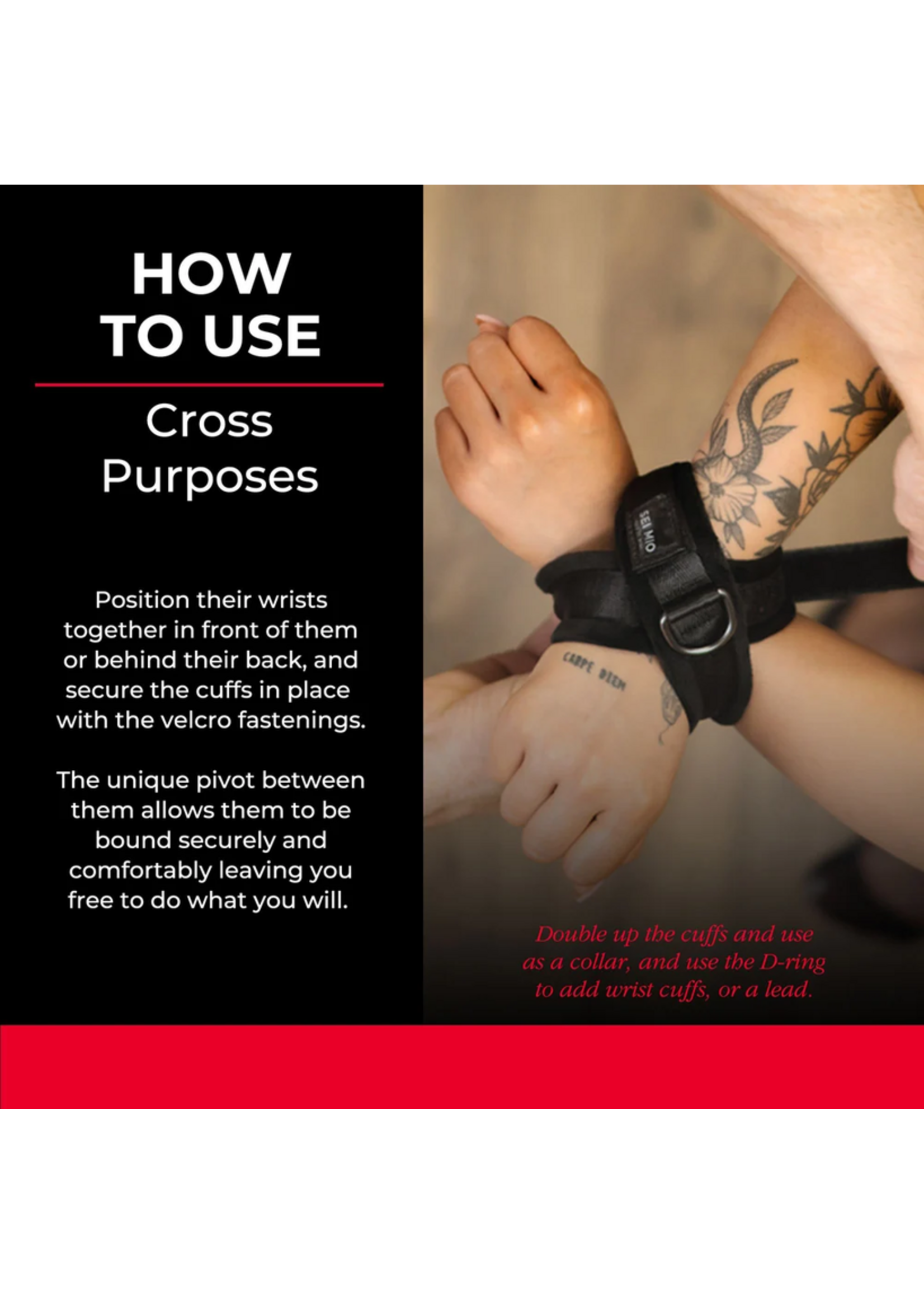Sei Mio Cross Purposes Over-Wrap Cuffs