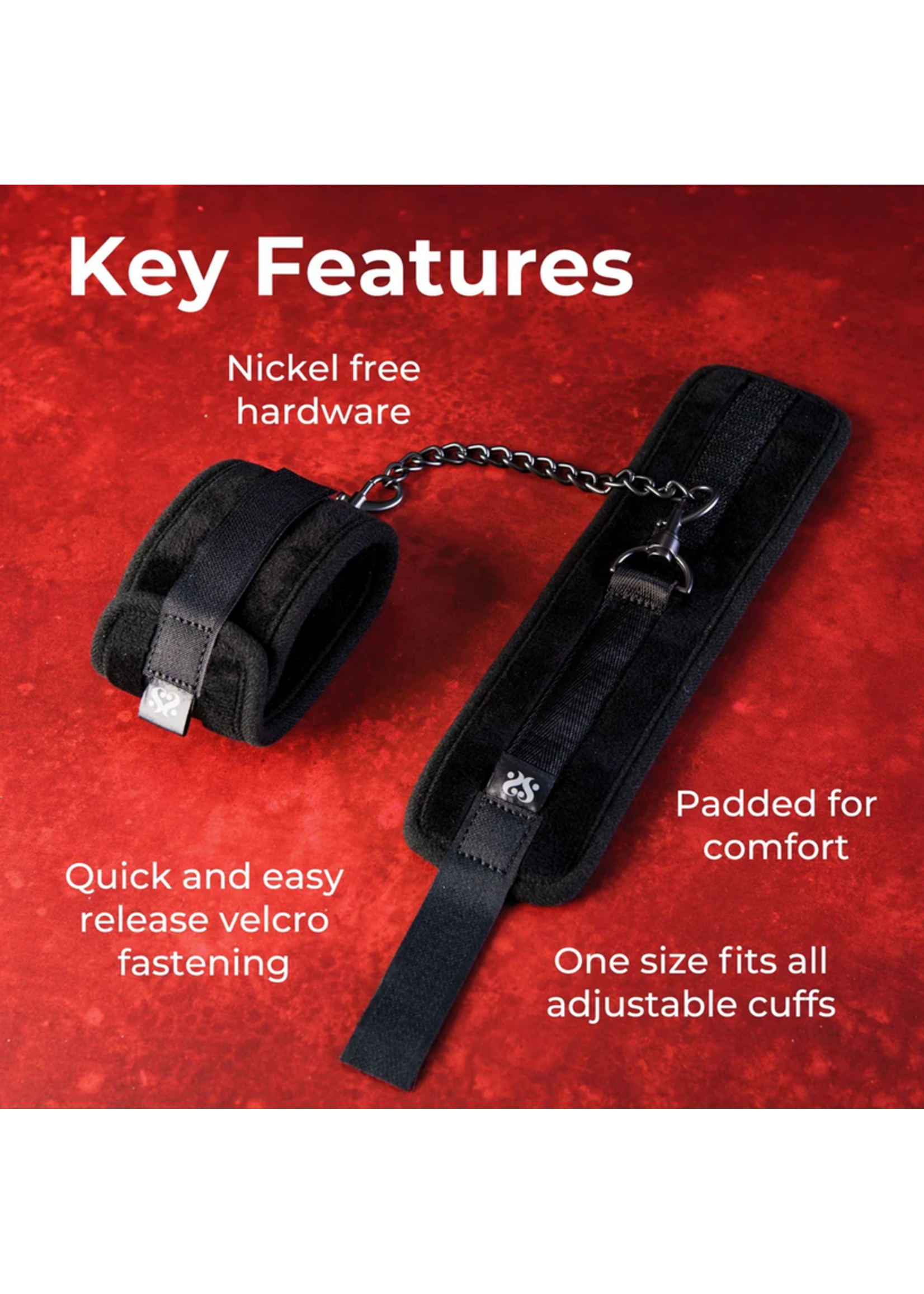Sei Mio Legs Locked 2x Padded Ankle Restraint