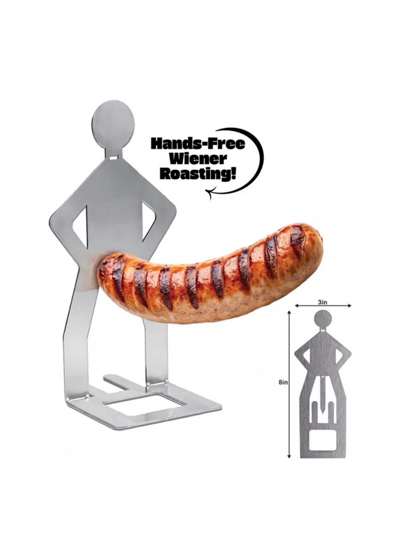 Hott Products Grill My Wiener - Stainless Steel Hot Dog Grill Stand
