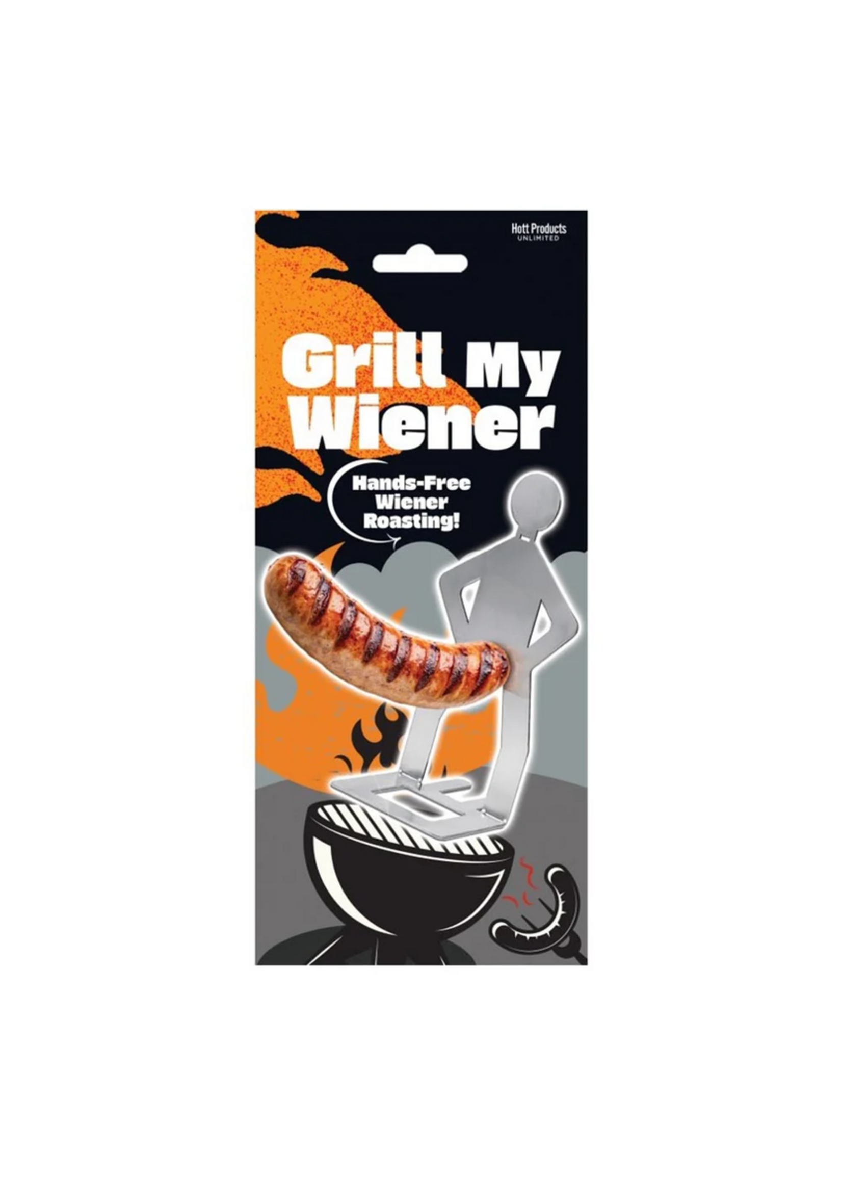 Hott Products Grill My Wiener - Stainless Steel Hot Dog Grill Stand