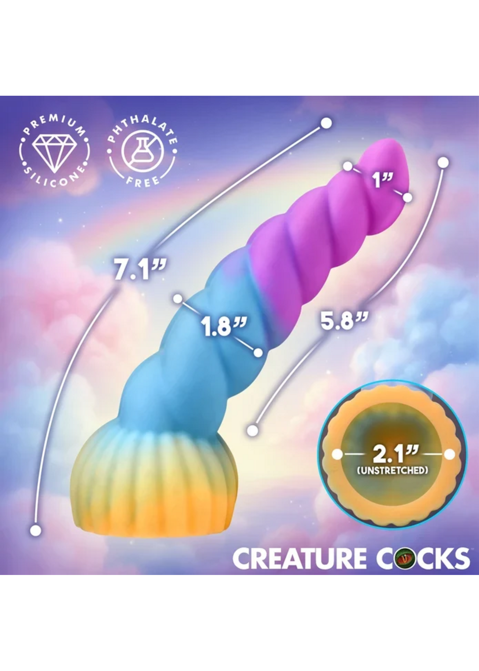 XR Unicorn Head Silicone Wand Attachment