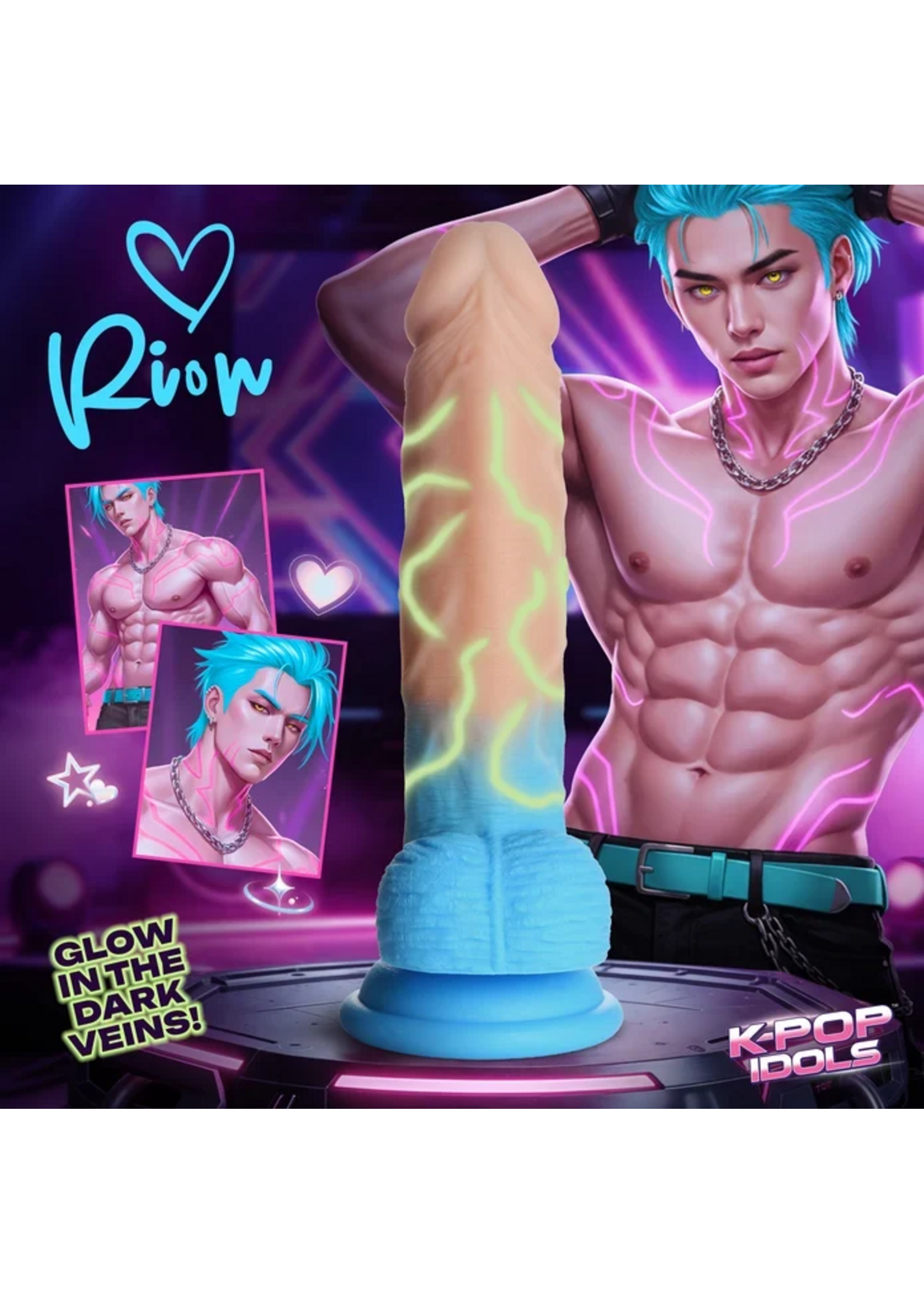 XR Rion Silicone Dildo with Balls