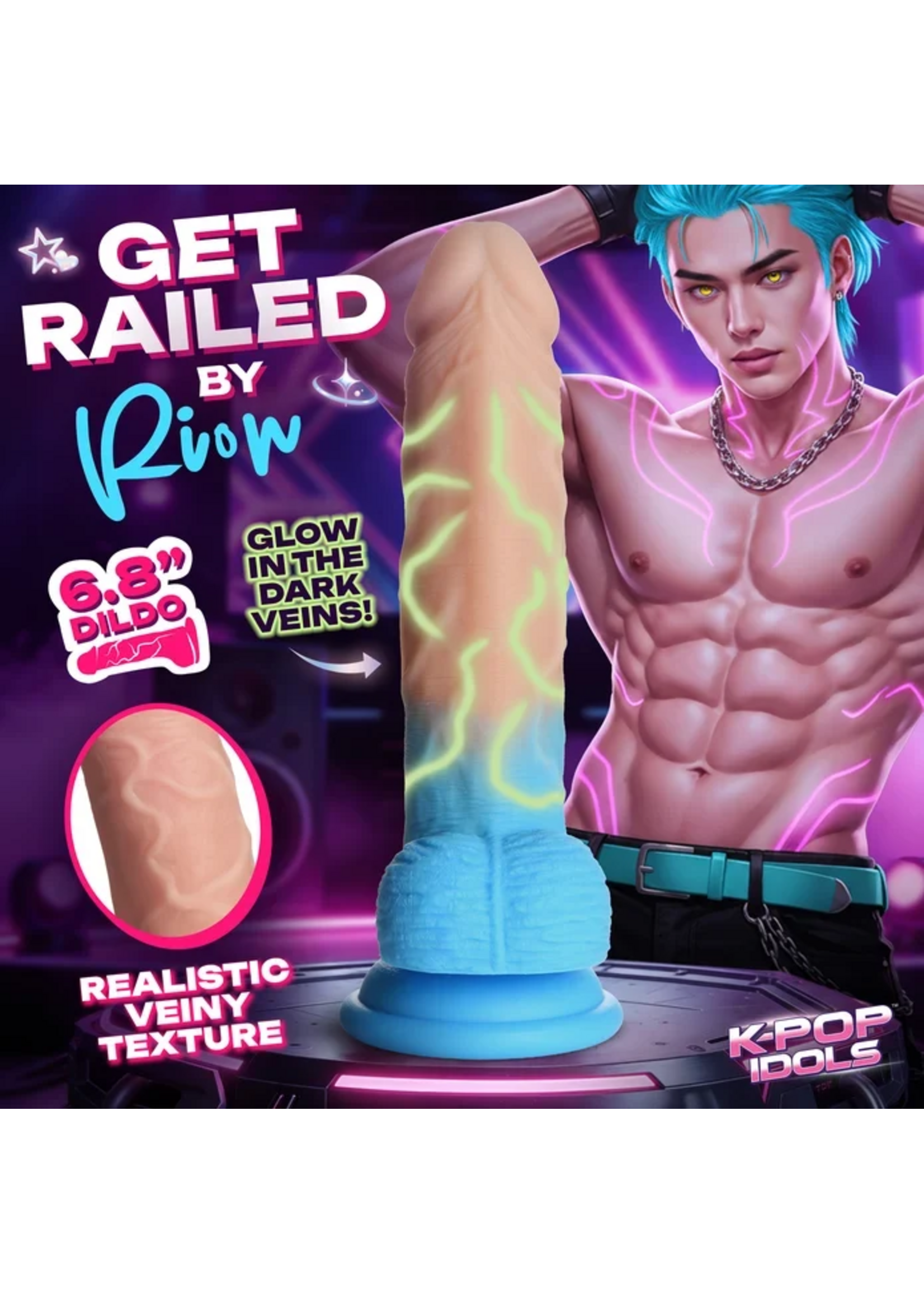 XR Rion Silicone Dildo with Balls