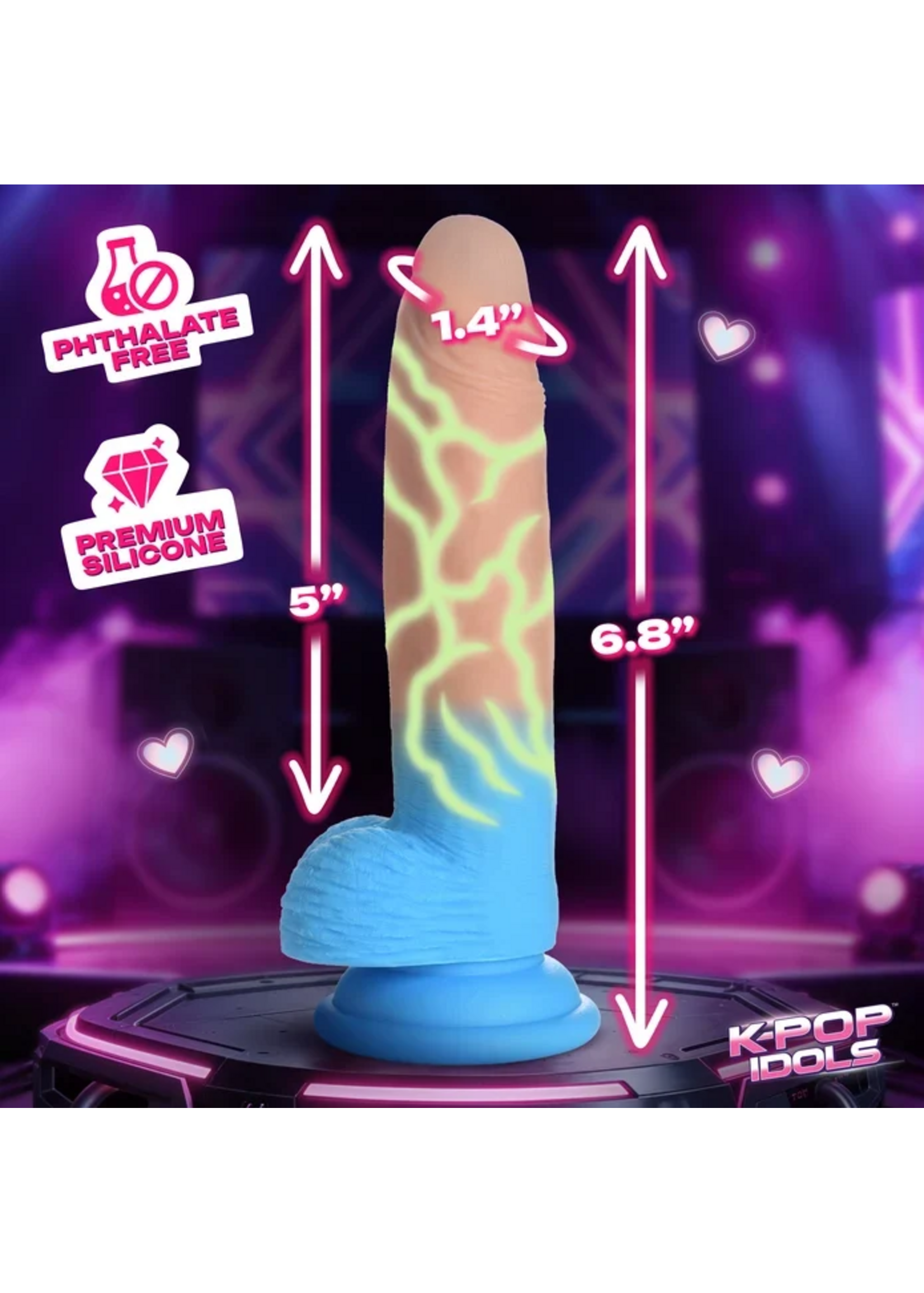 XR Rion Silicone Dildo with Balls