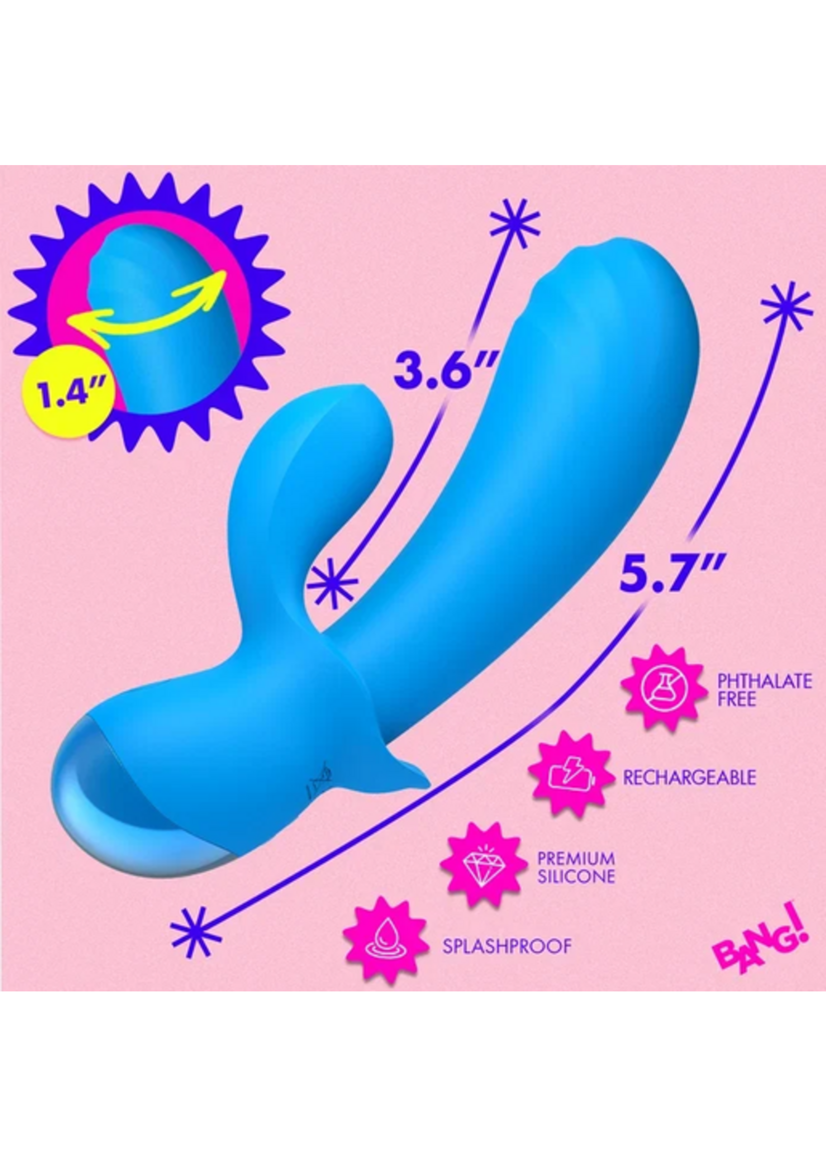 XR Flexible Thick Silicone Rabbit Vibrator