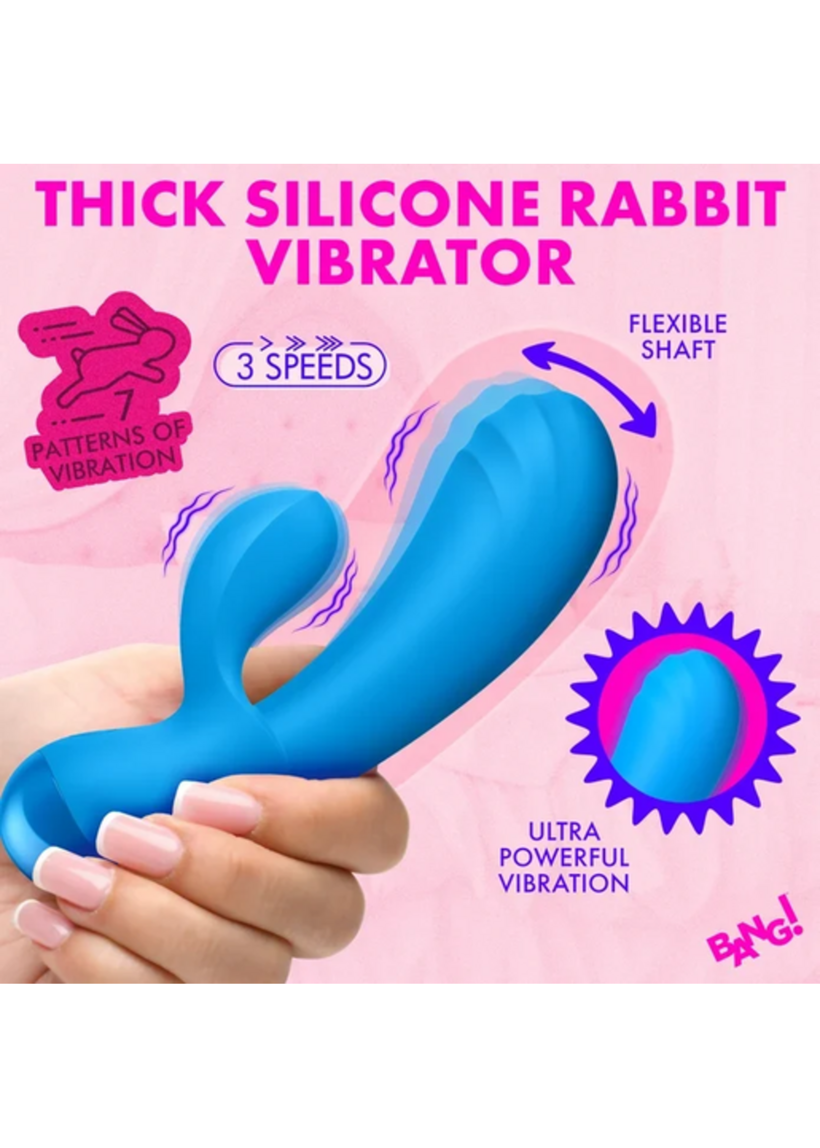 XR Flexible Thick Silicone Rabbit Vibrator