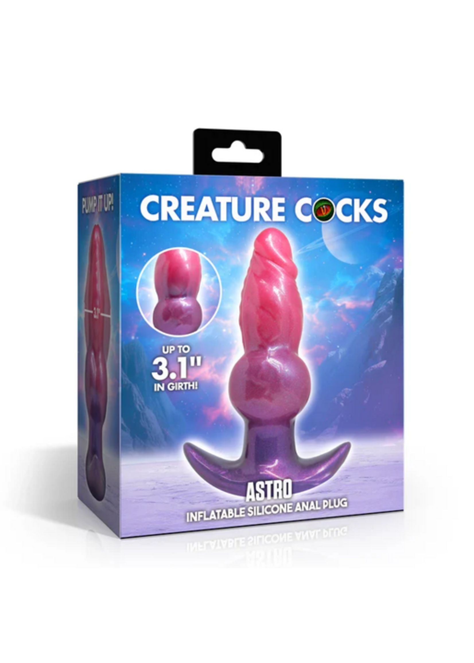 Creature Cocks Astro Inflatable Silicone Anal Plug