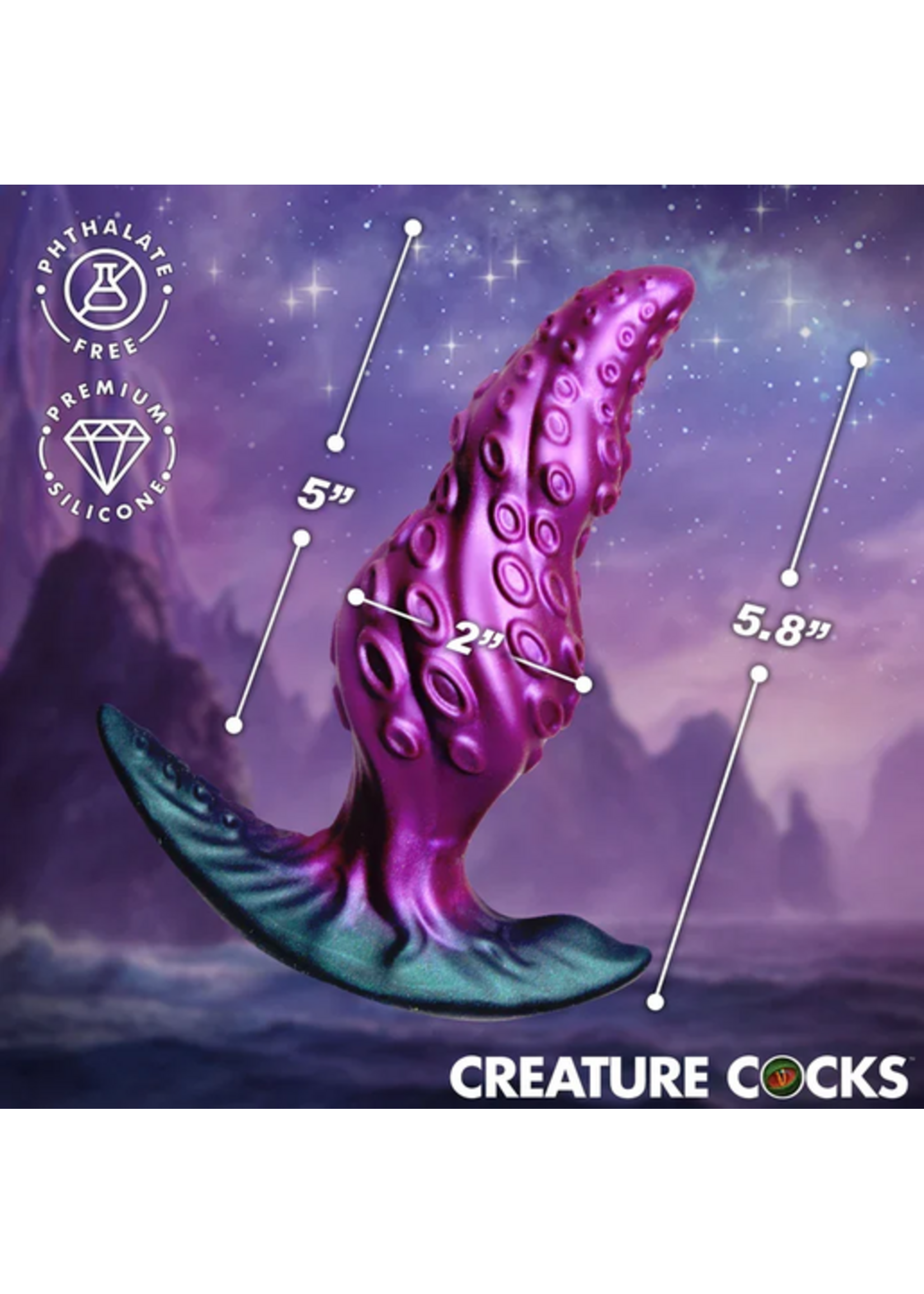 Creature Cocks Octo-Twist Silicone Anal Plug