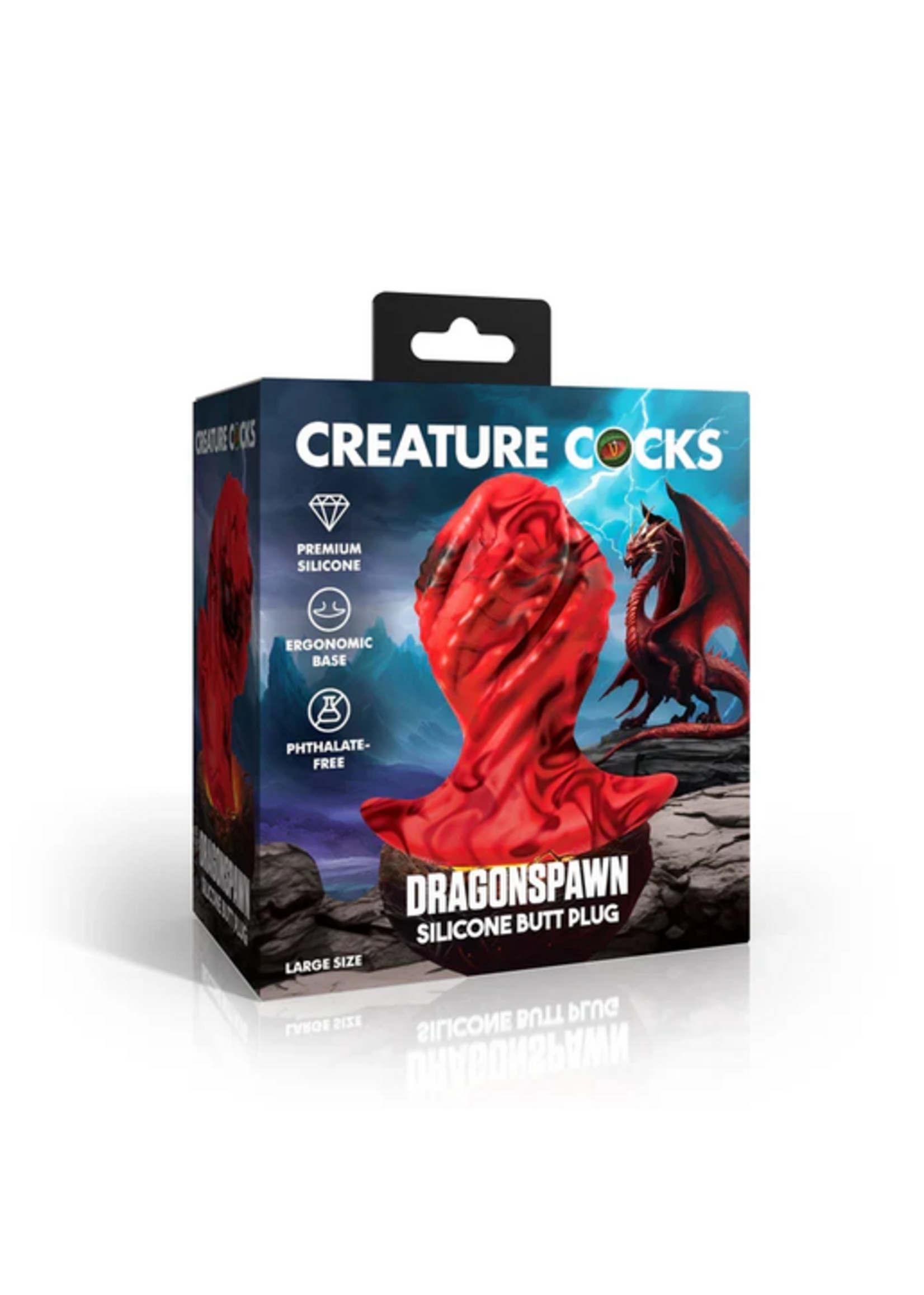 Creature Cocks Dragonspawn Silicone Butt Plug - Large