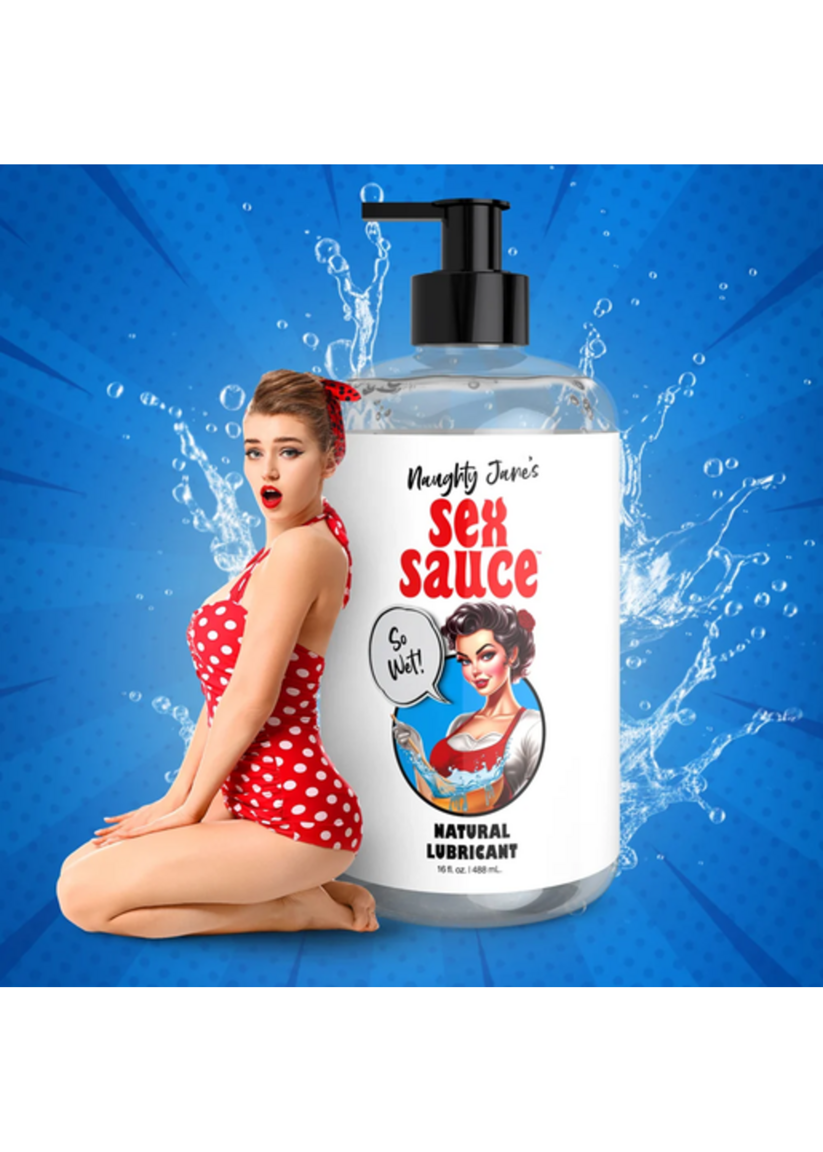 Naughty Janes Sex Sauce Natural Lube 16oz