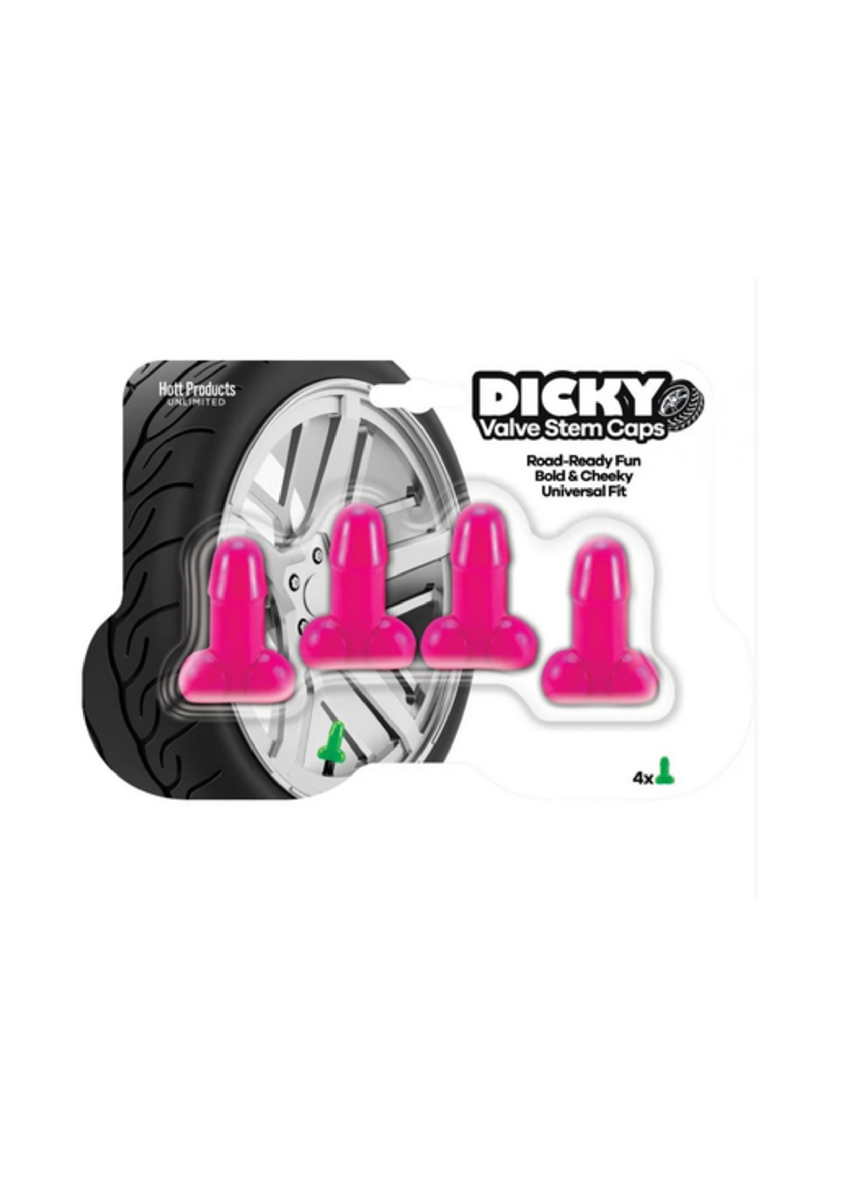 Hott Products Dicky Valve Stem Caps - Pink