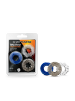 Blush Stay Hard Triple Stretch 3 Pack CockRing