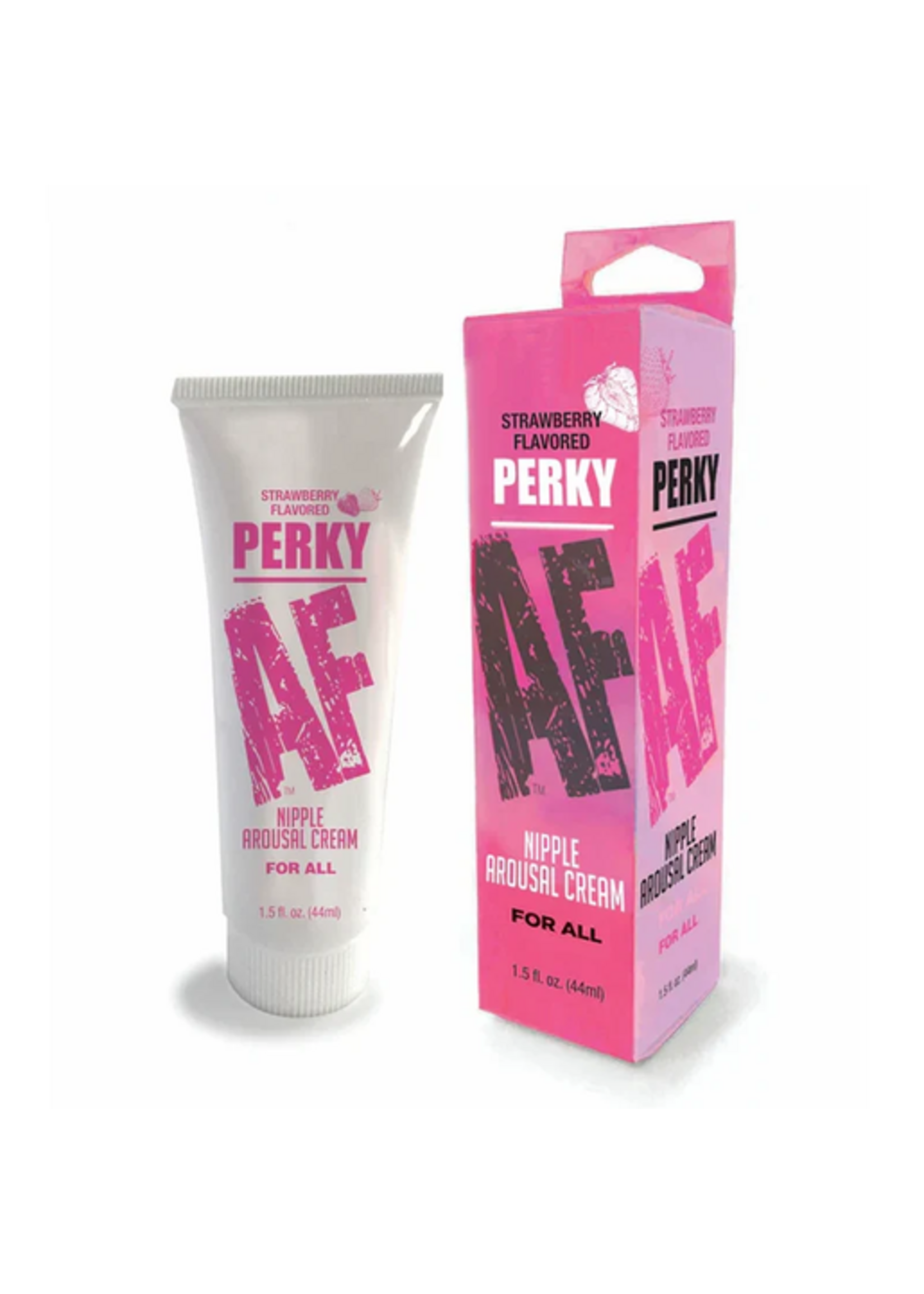 Little Genie Productions PERKY AF, Nipple Arousal Cream, Strawberry 1.5OZ