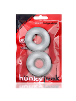 Hunkyjunk STIFFY 2-pack bulge cockrings - CLEAR ICE