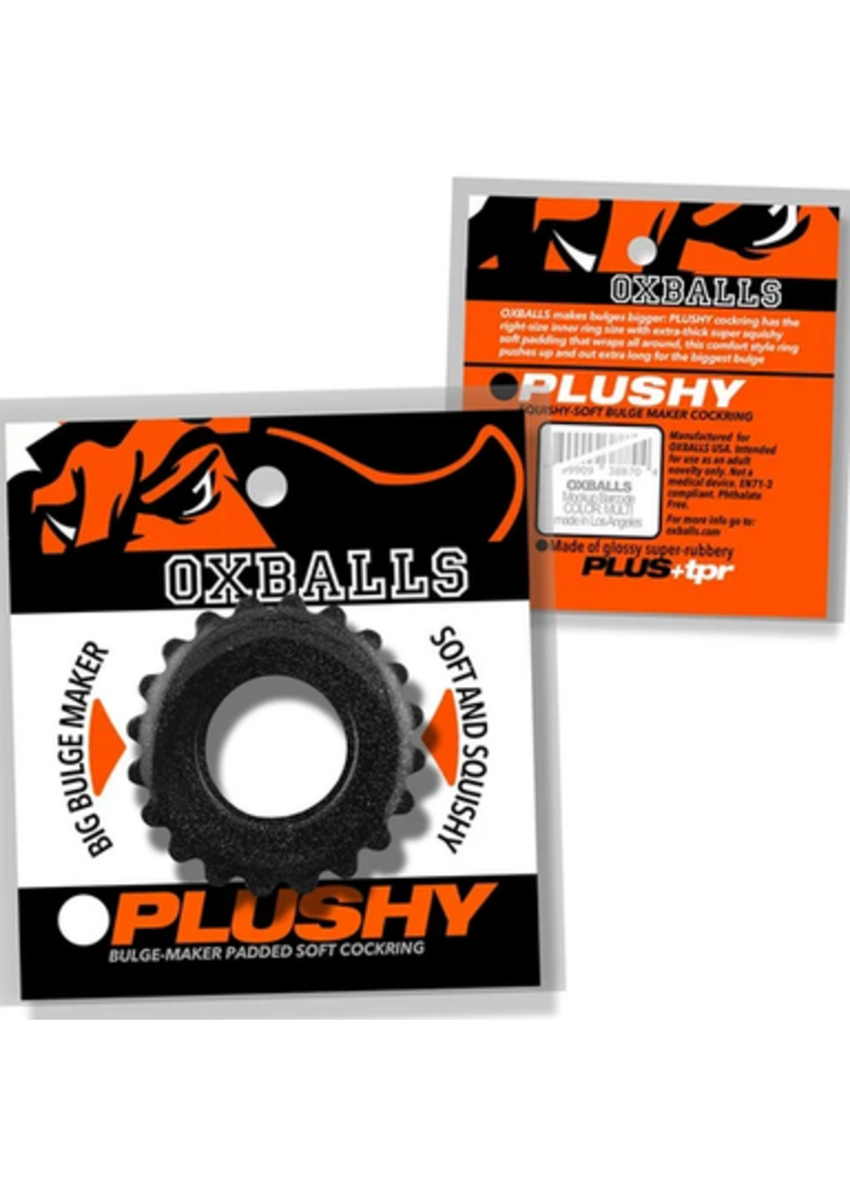 Oxballs Plushy Single Ring Black Mica
