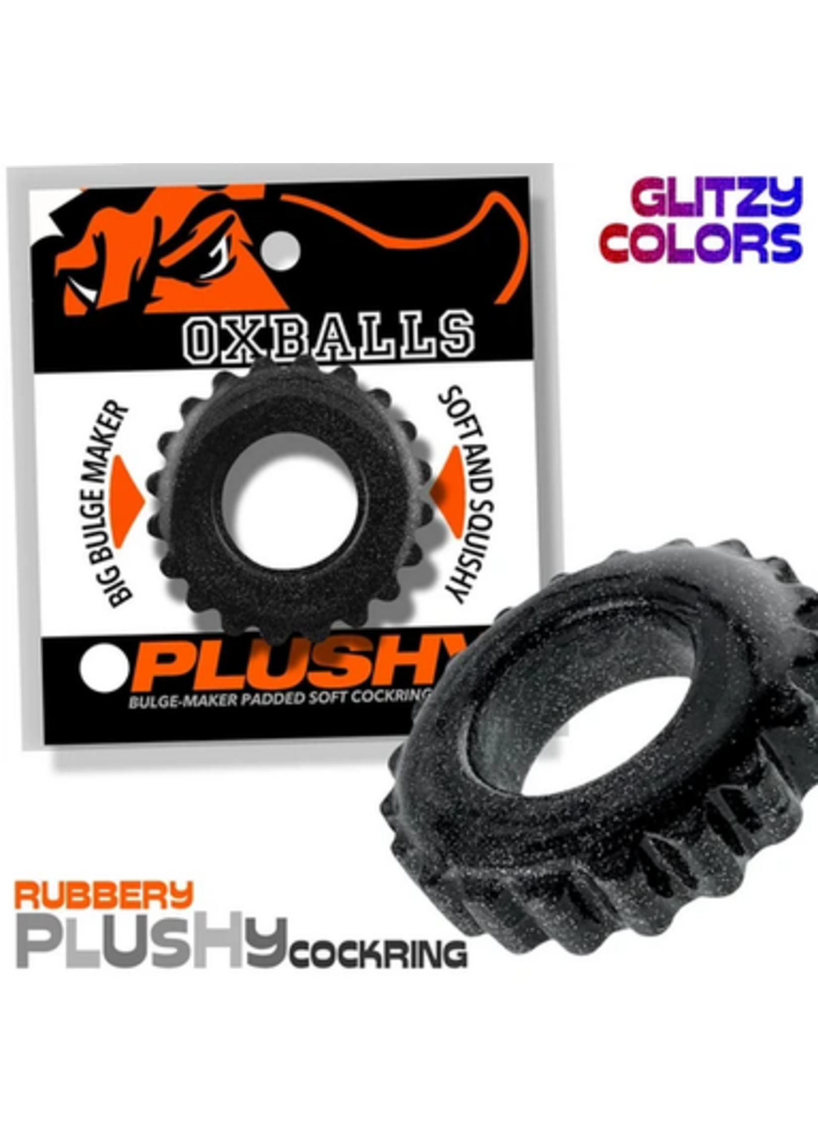 Oxballs Plushy Single Ring Black Mica