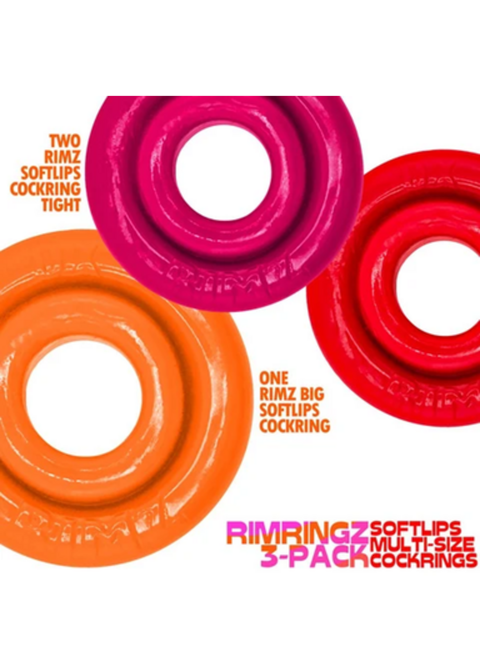 Oxballs Rimringz Multi Size 3-Pack Fire Hots