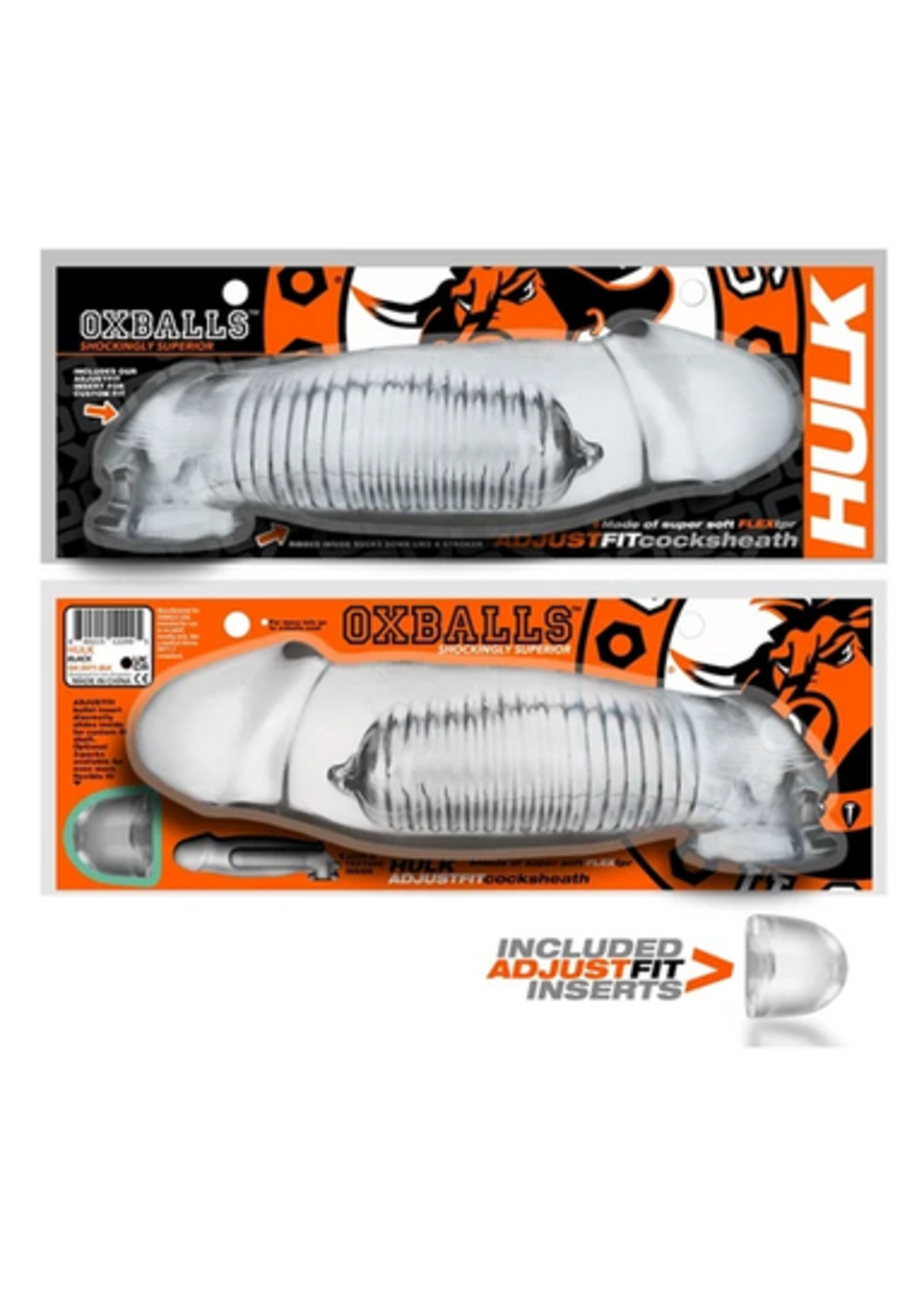 Oxballs HULK, gargantic cocksheath, CLEAR