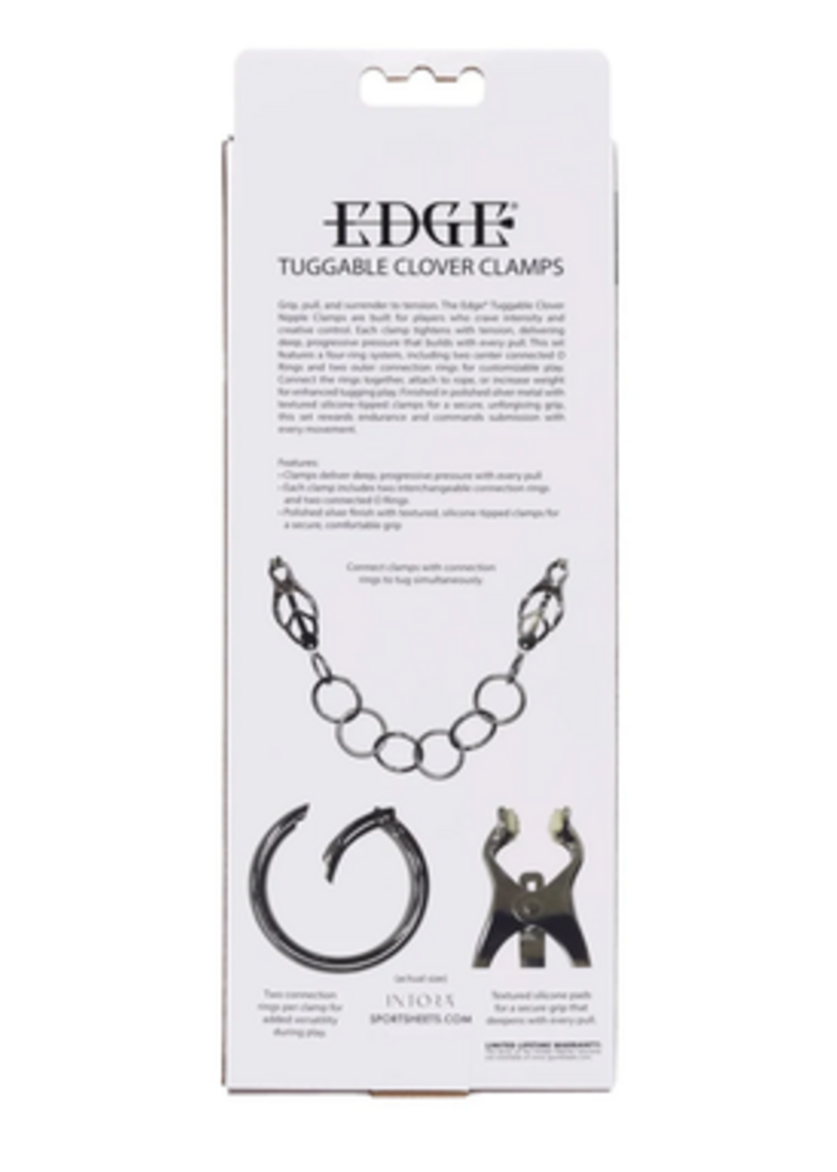 Sportsheets Edge Tuggable Clover Clamps