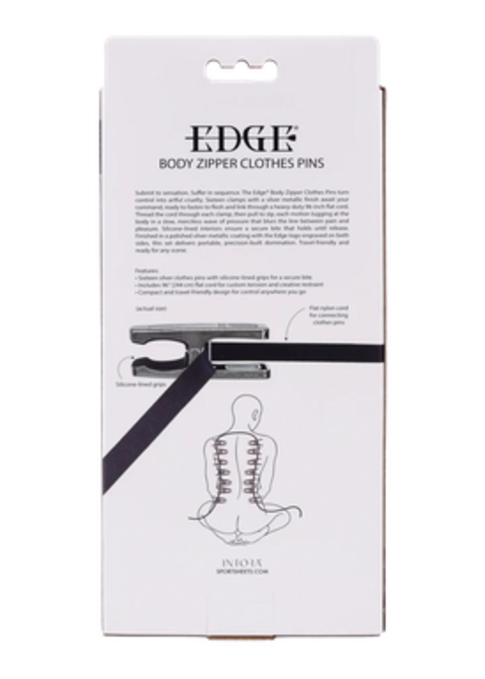 Sportsheets Edge Body Zipper Clothes Pins