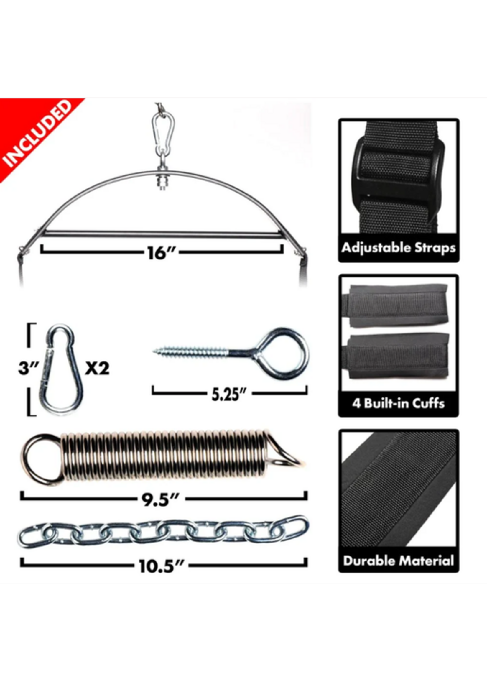XR 360 Spinning Sex Swing Packaged - Black