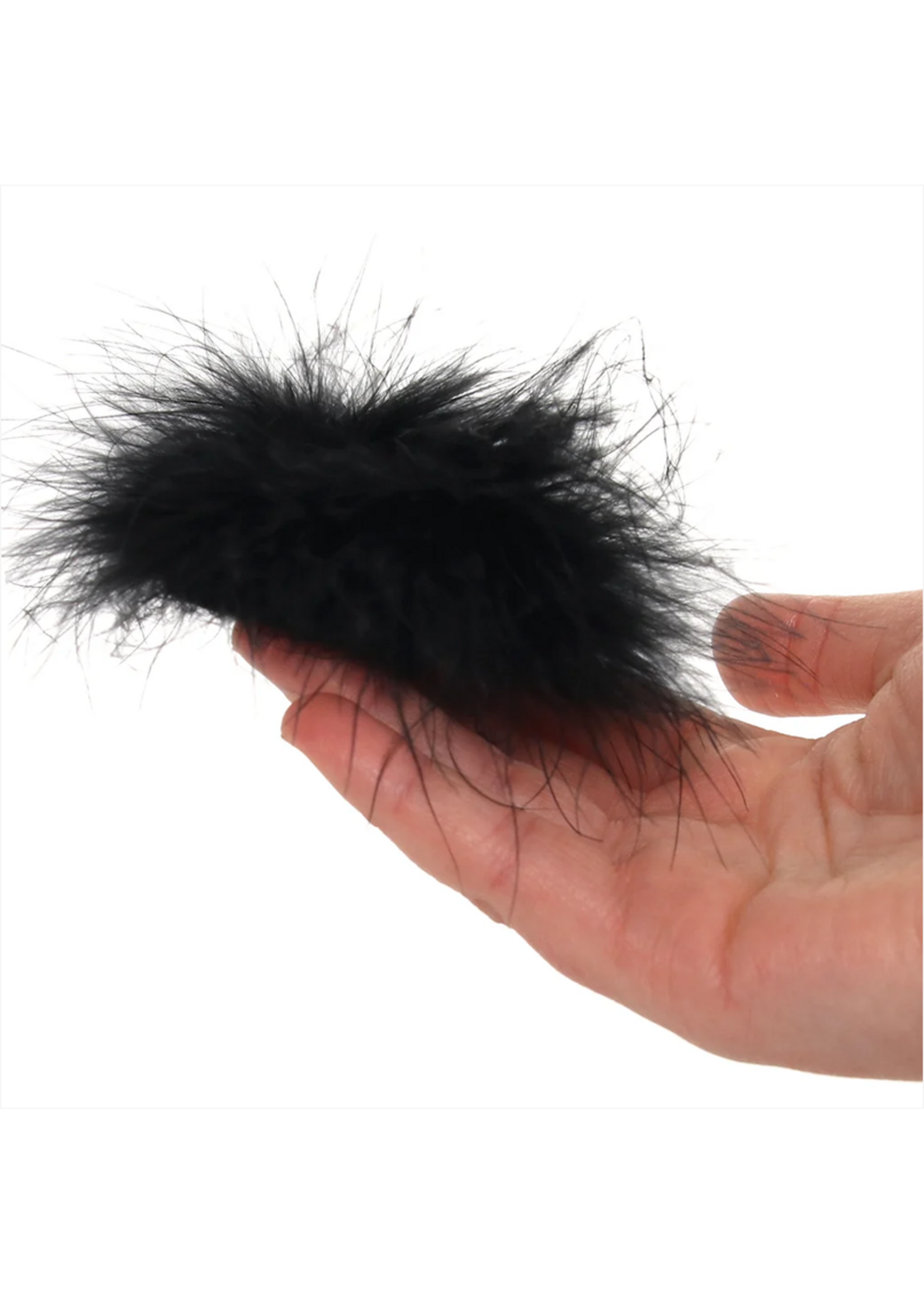 Little Genie Productions Nipple Couture Black Marabou Covers