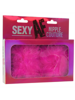 Little Genie Productions Nipple Couture Pink Marabou Covers