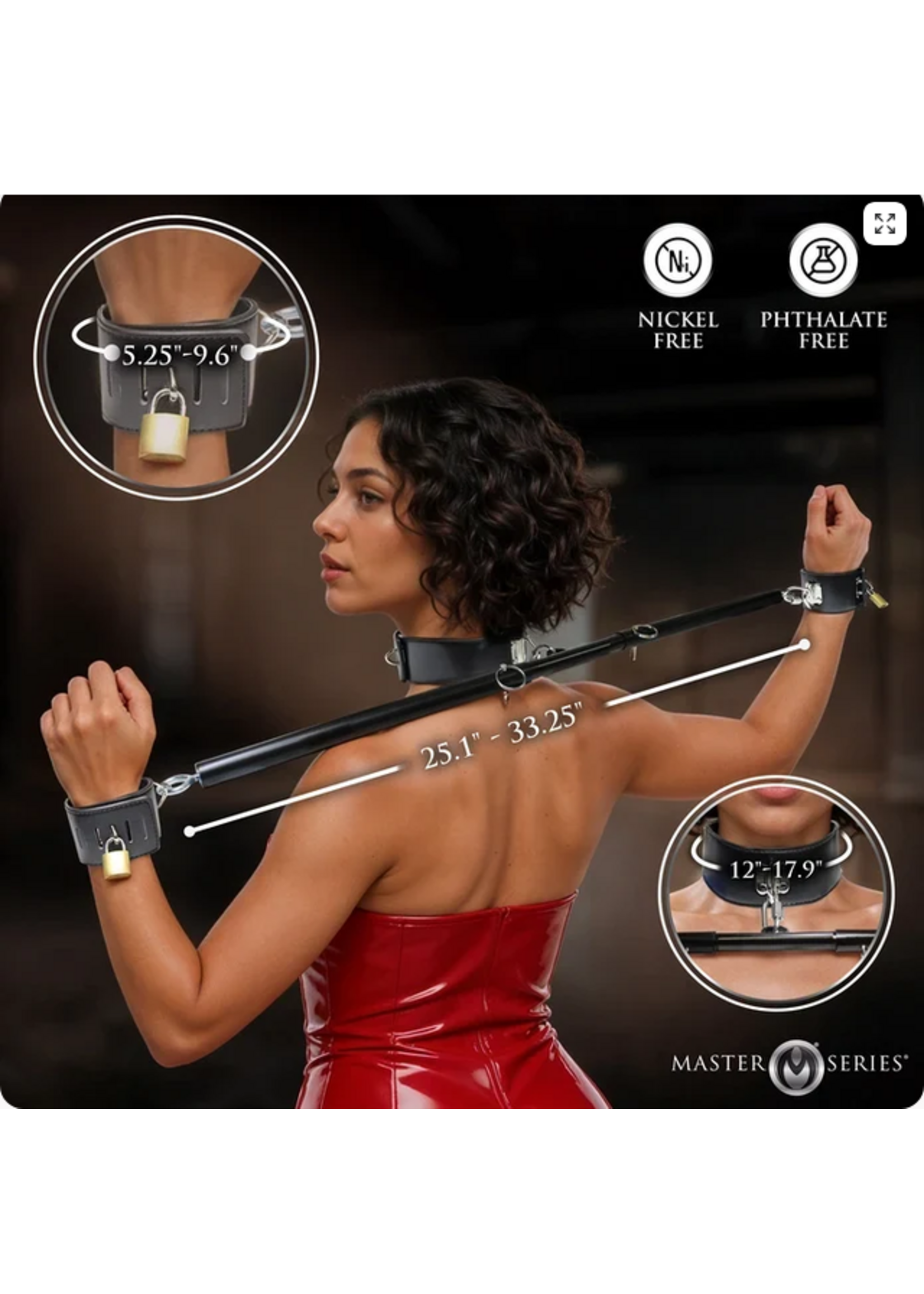 XR Dominion Bar Spreader Bar with Collar & Restraints