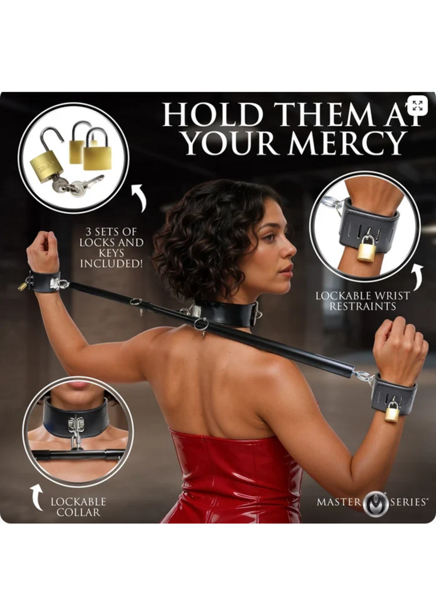 XR Dominion Bar Spreader Bar with Collar & Restraints