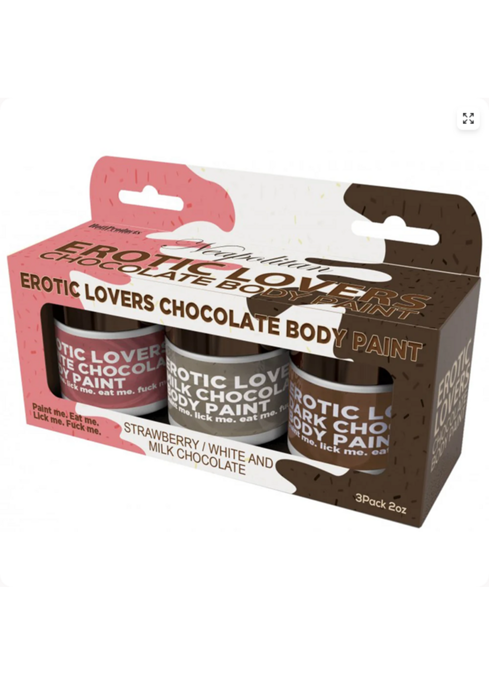 Hott Products Chocolate Lovers Neapolitan Body Paints
