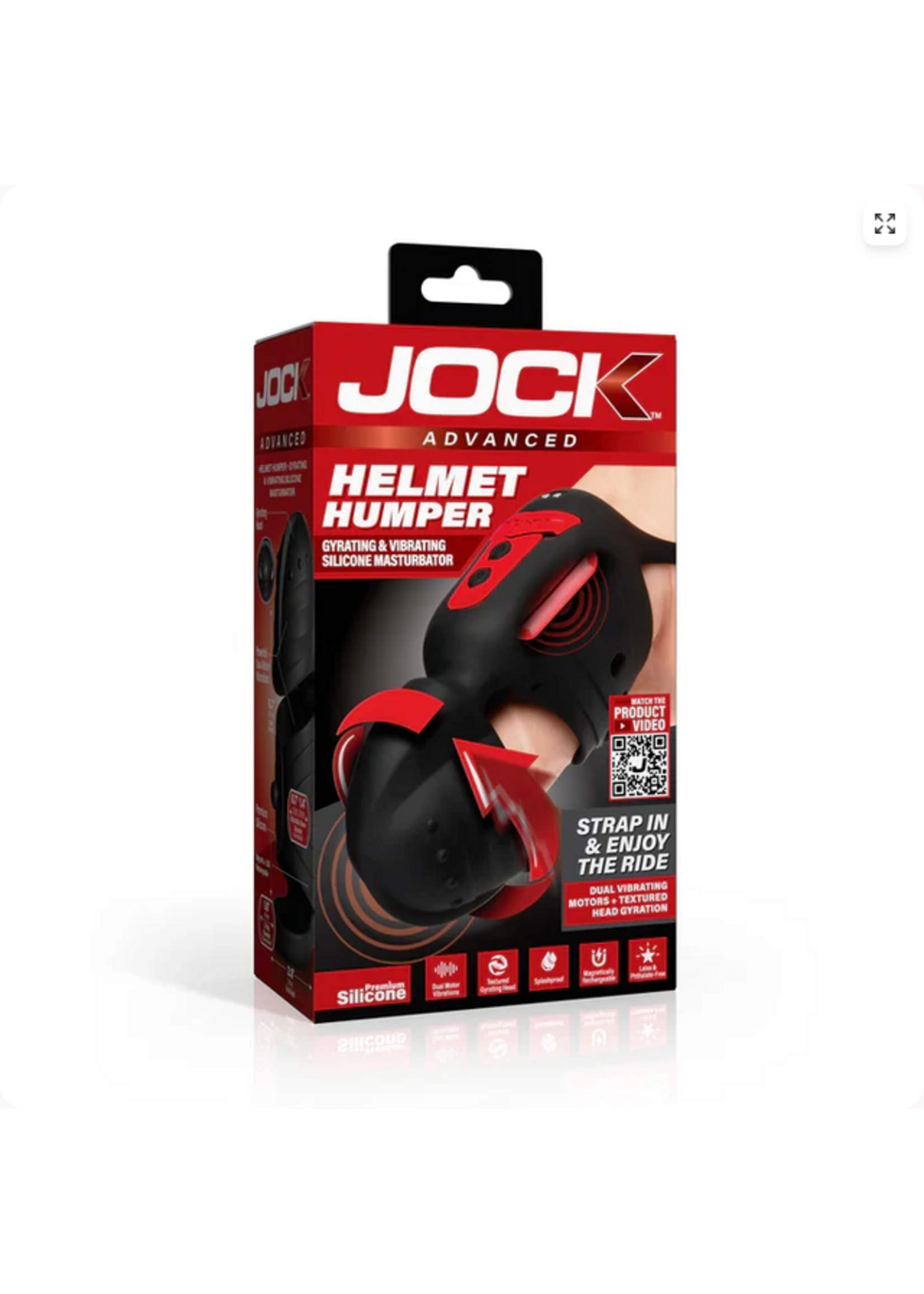 XR Helmet Humper Gyrating & Vibrating Silicone Masturbator