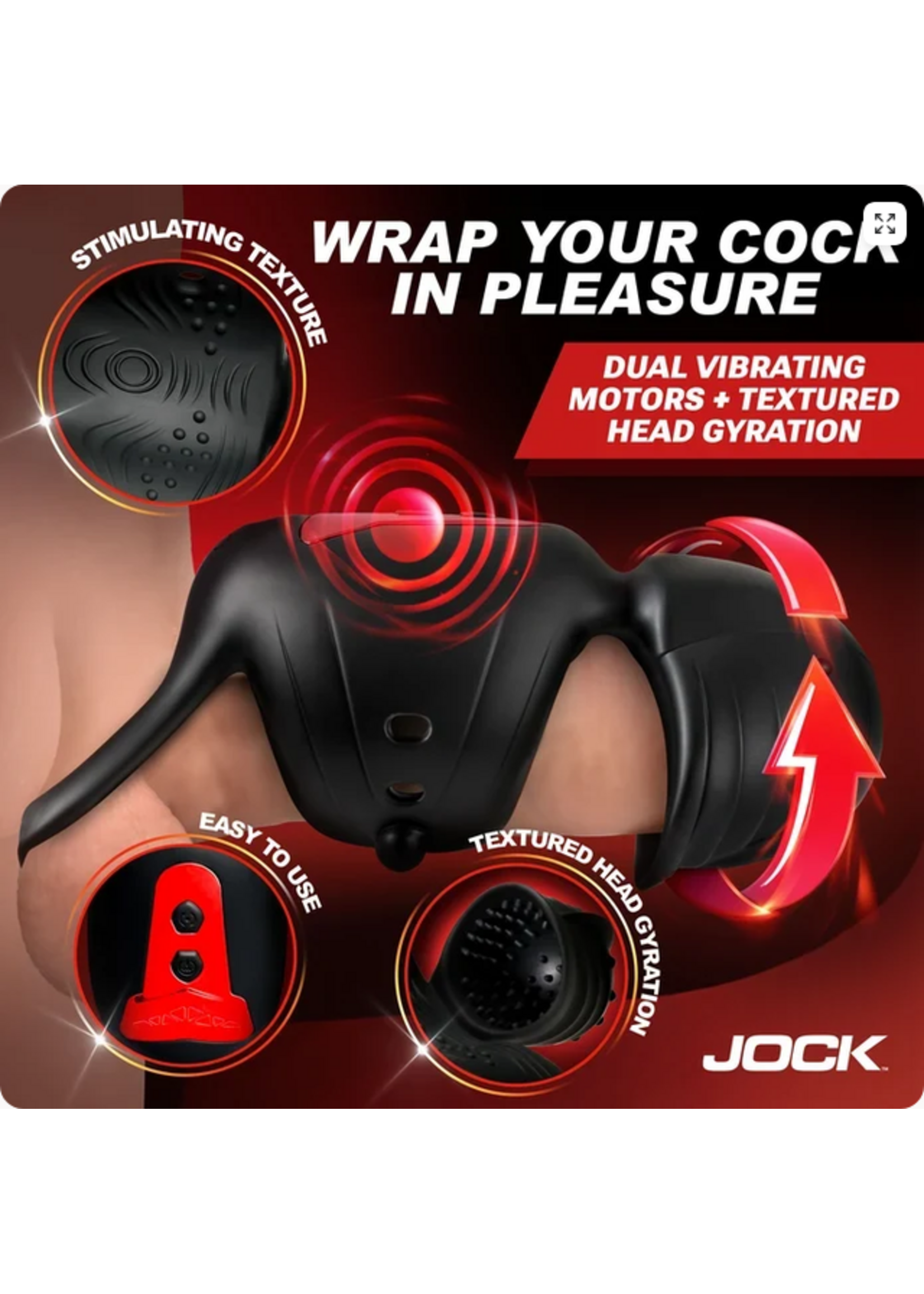 XR Helmet Humper Gyrating & Vibrating Silicone Masturbator