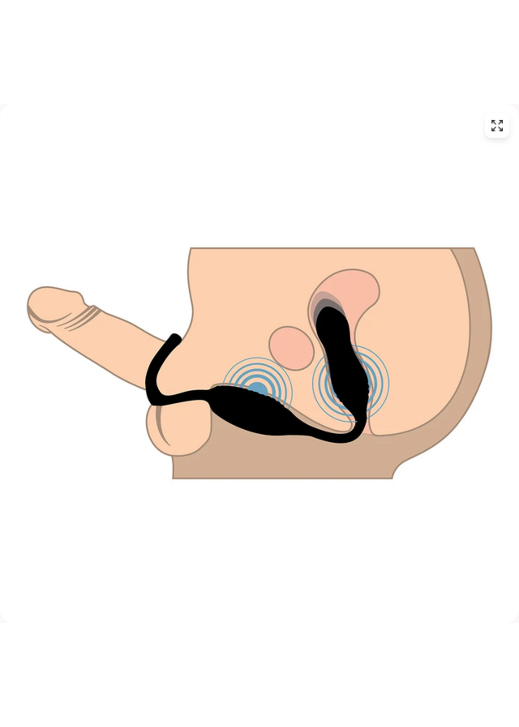 XR Hyper Thrusting and Vibrating Anal Plug with C-Ring