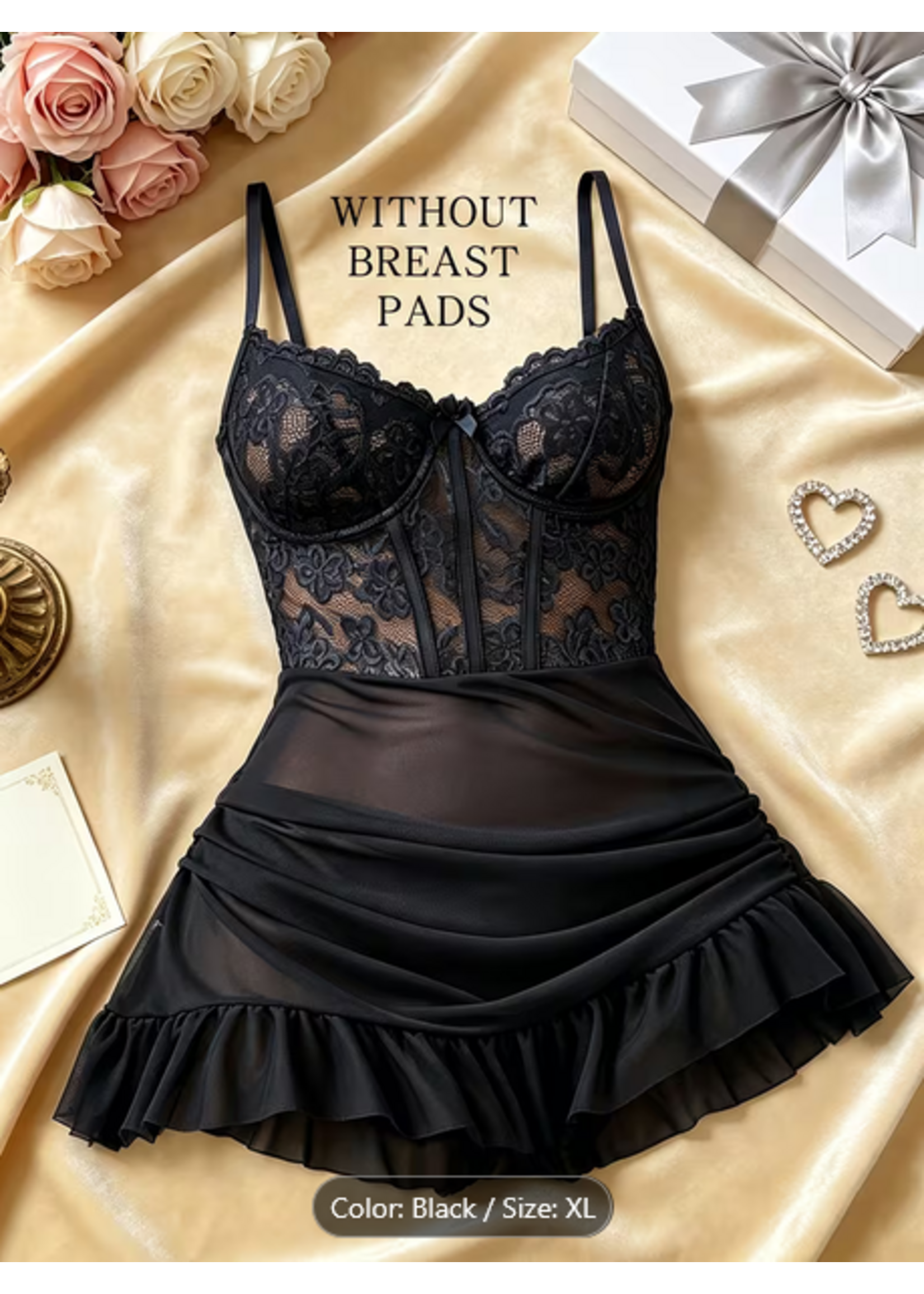 Black Lacy Camisole