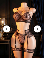 Heart Embroidery 4 Piece Set