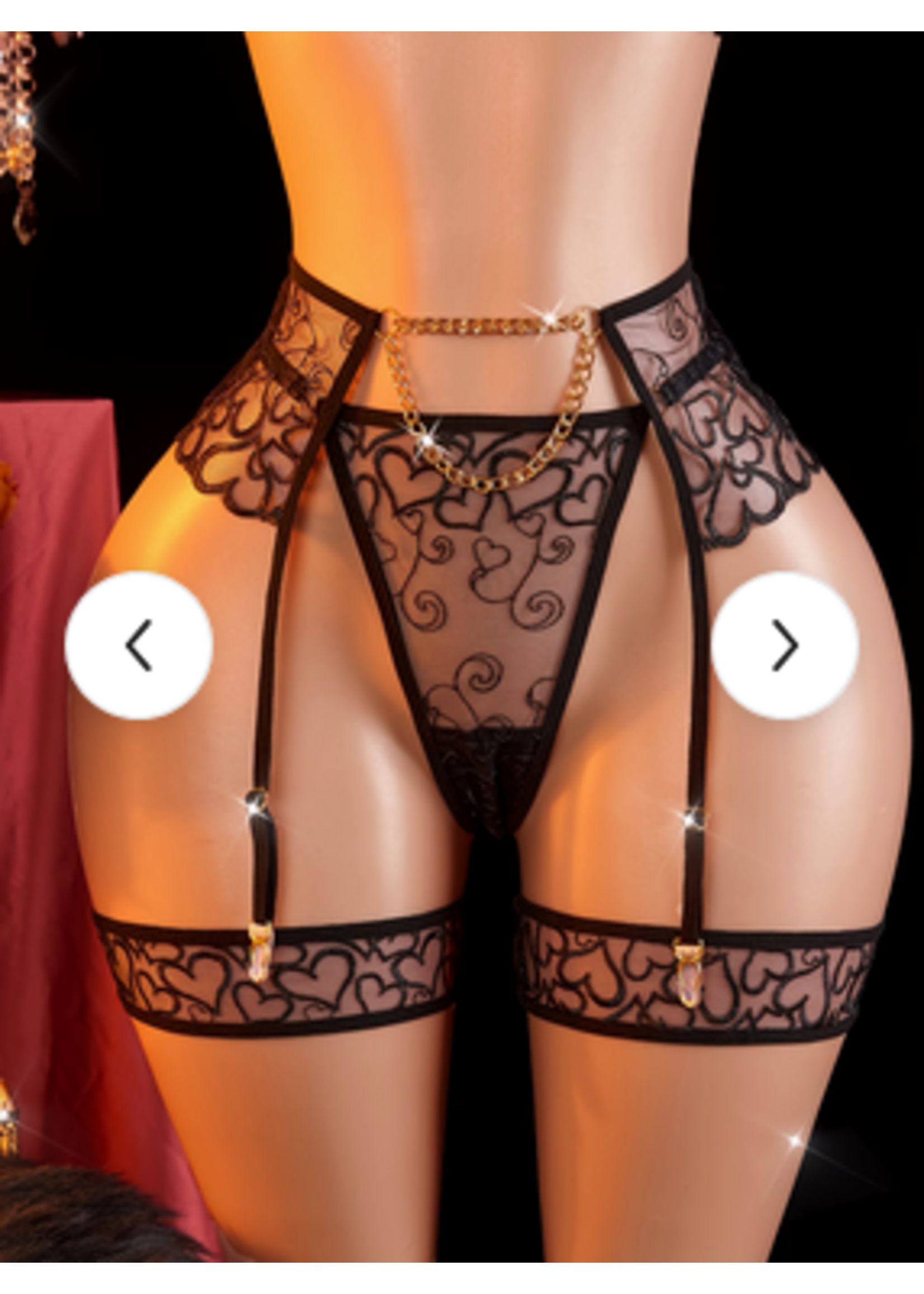 Heart Embroidery 4 Piece Set