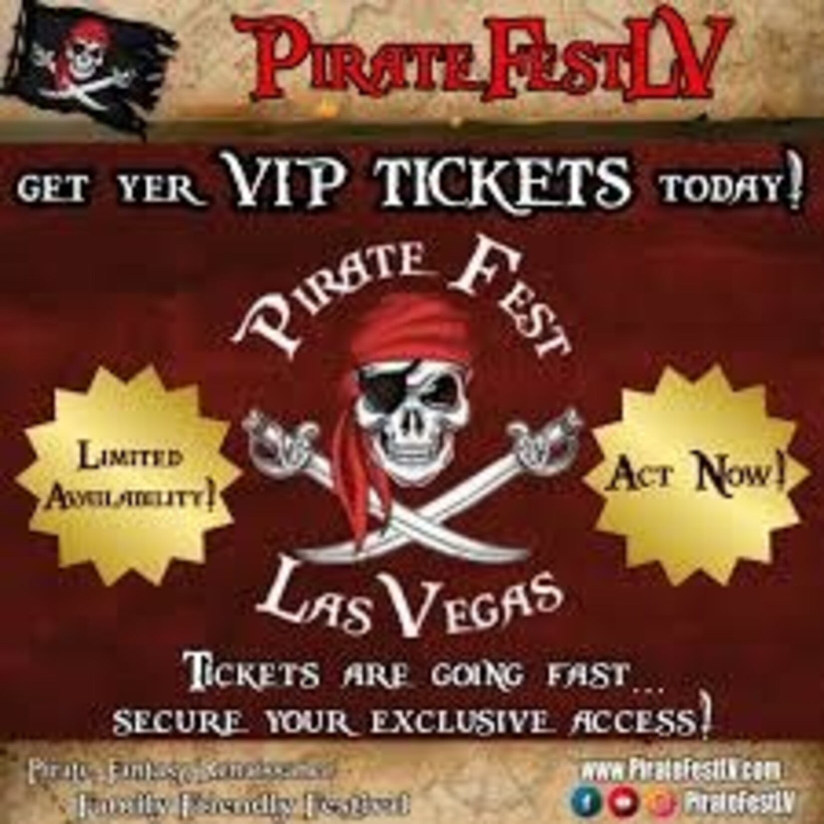 Pirate Fest Craig Ranch Park - Pirate Fest LV -$65 Value Pair of tickets (4/11 - 4/12)
